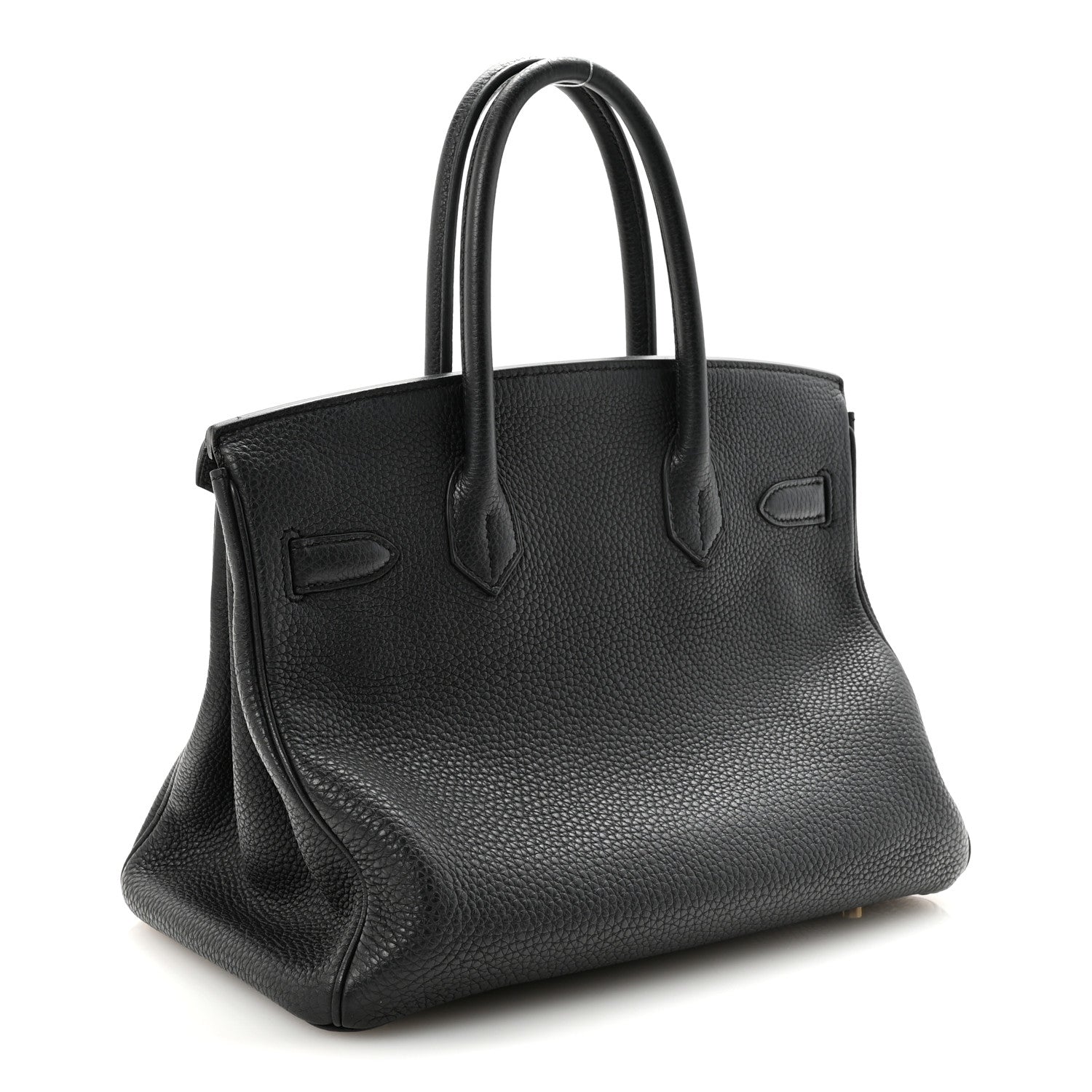 HERMES BIKRIN 30 BLACK TOGO GOLD HARDWARE