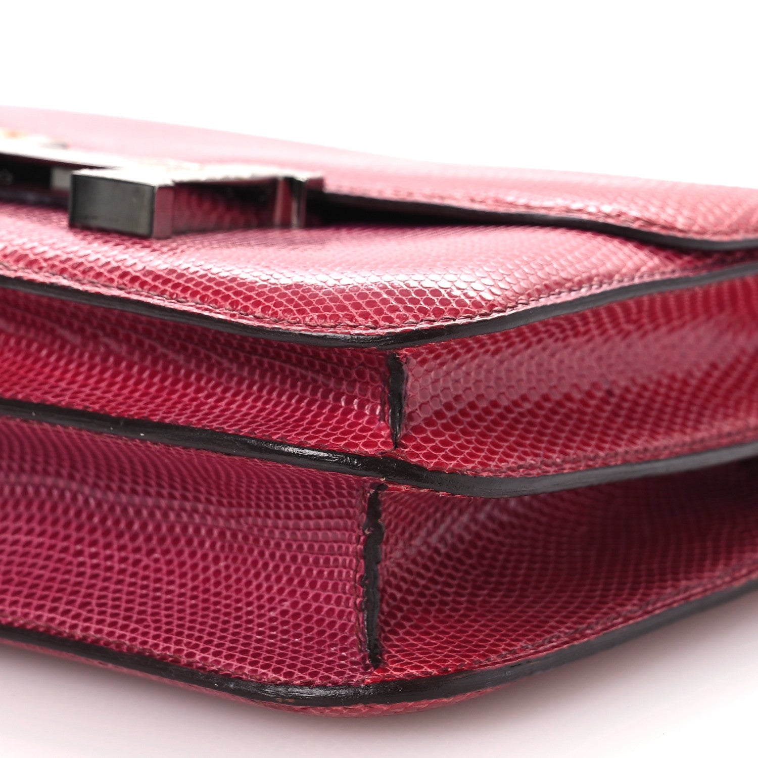 エルメス ミニコンスタンス 18 Fuchsia リザード シルバー金具 HERMES MINI CONSTANCE 18 FUCHSIA LIZARD SILVER HARDWARE