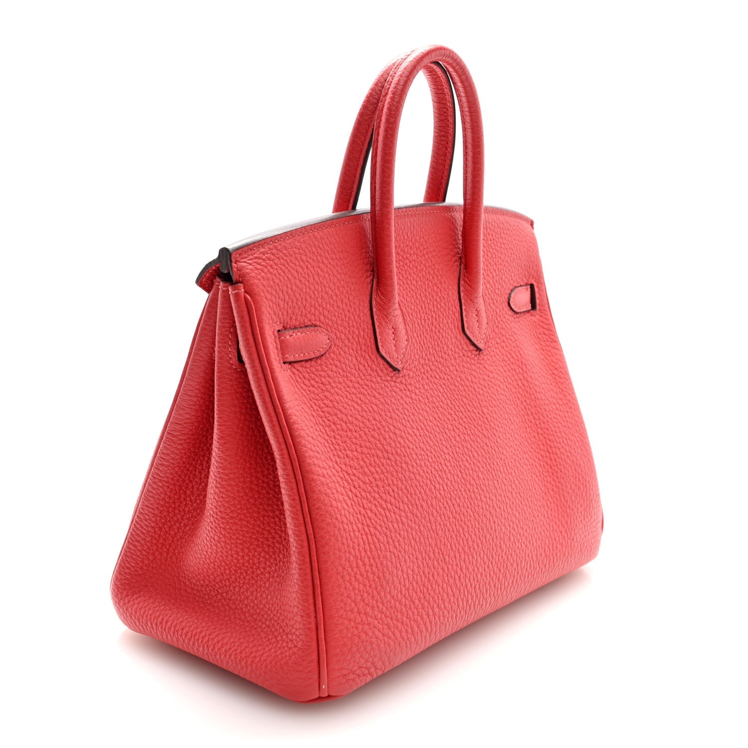 HERMES BIRKIN 25 ROUGE PIVOINE TOGO GOLD HARDWARE