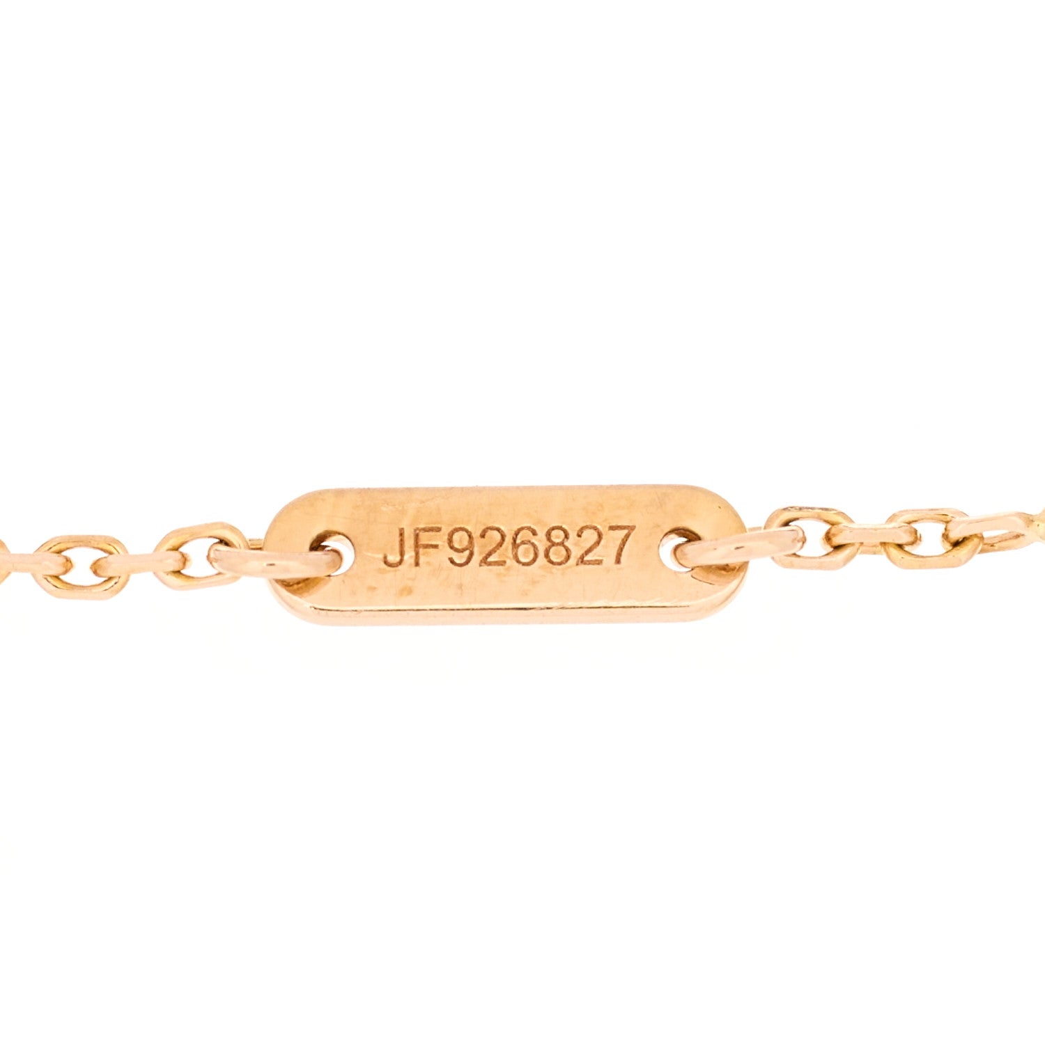 Van Cleef & Arpels 18K Rose Gold Ruby Mini Frivole Bracelet