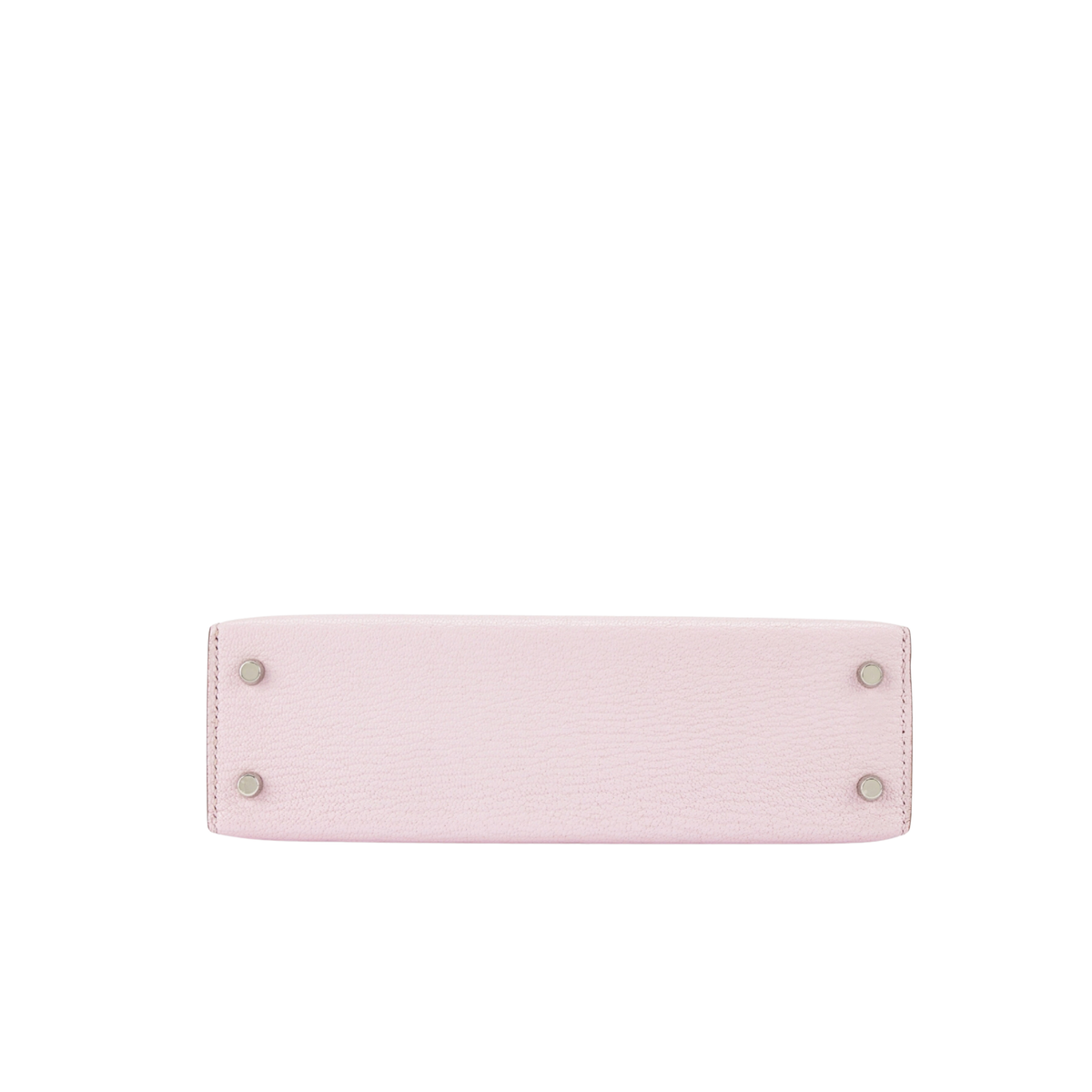 エルメス ミニケリー 20 外縫い モーヴペール シェーブル シルバー金具 HERMES MINI KELLY 20 SELLIER MAUVE PALE CHEVRE SILVER HARDWARE