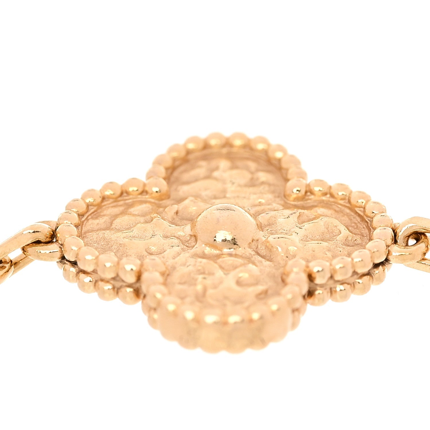 Van Cleef & Arpels 18K Yellow Gold 5 Motif Vintage Alhambra Bracelet