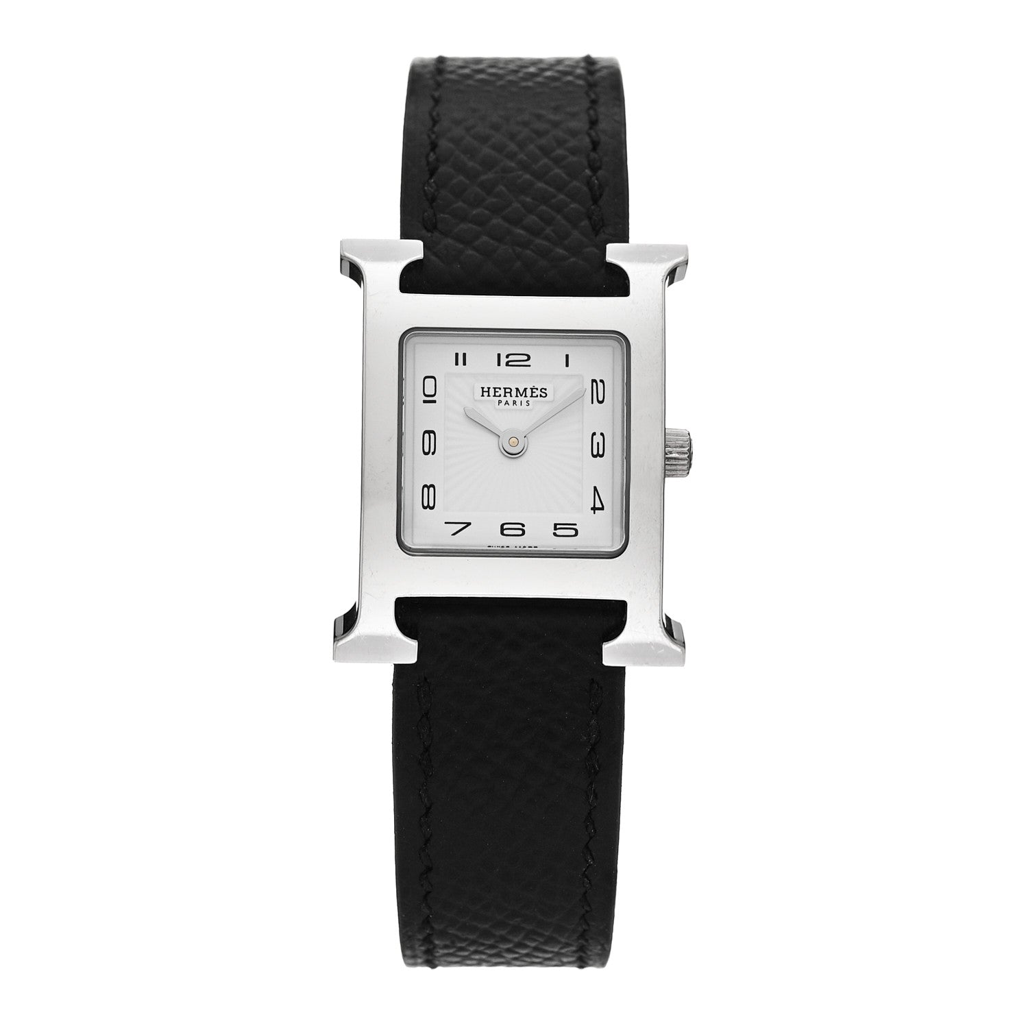エルメス Hウォッチ 21mm ステンレス Noir エプソン