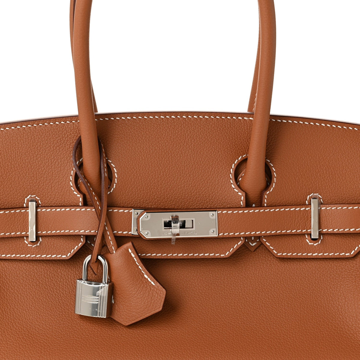 Hermes Shoulder Birkin 29 Gold Evercolor Silver Hardware