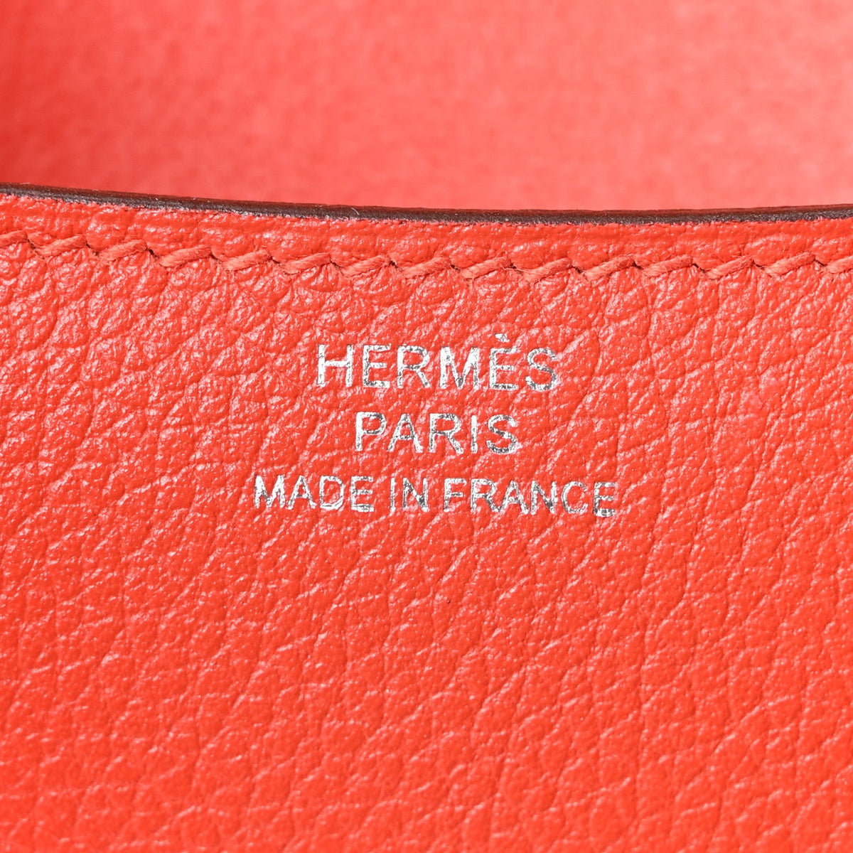 Hermes Mini Constance 18 Capucine Bleu Black White Evercolor Bleu Enamel Hardware
