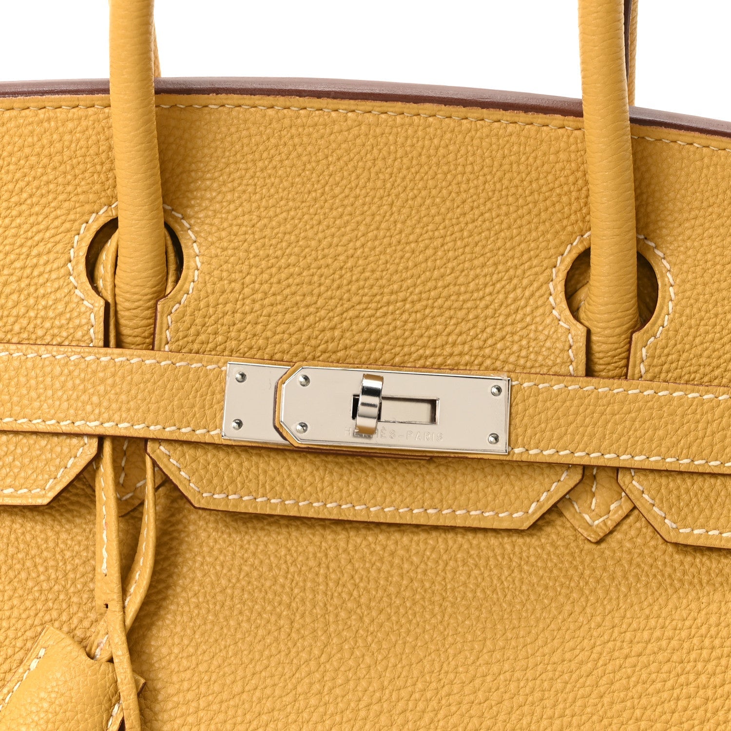 HERMES BIRKIN 30 CURRY TOGO SILVER HARDWARE