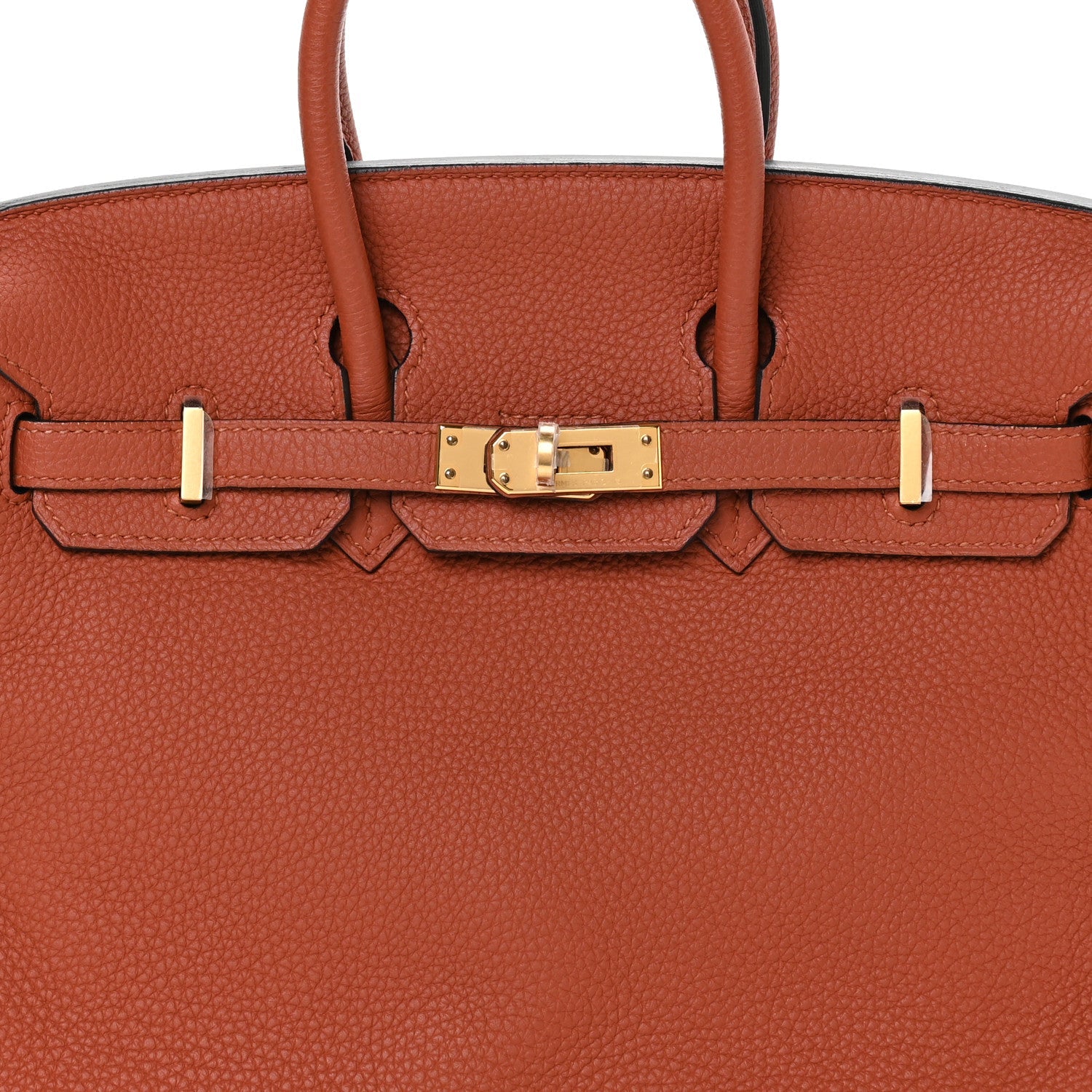 HERMES BIRKIN 25 TERRE BATTUE TOGO GOLD HARDWARE