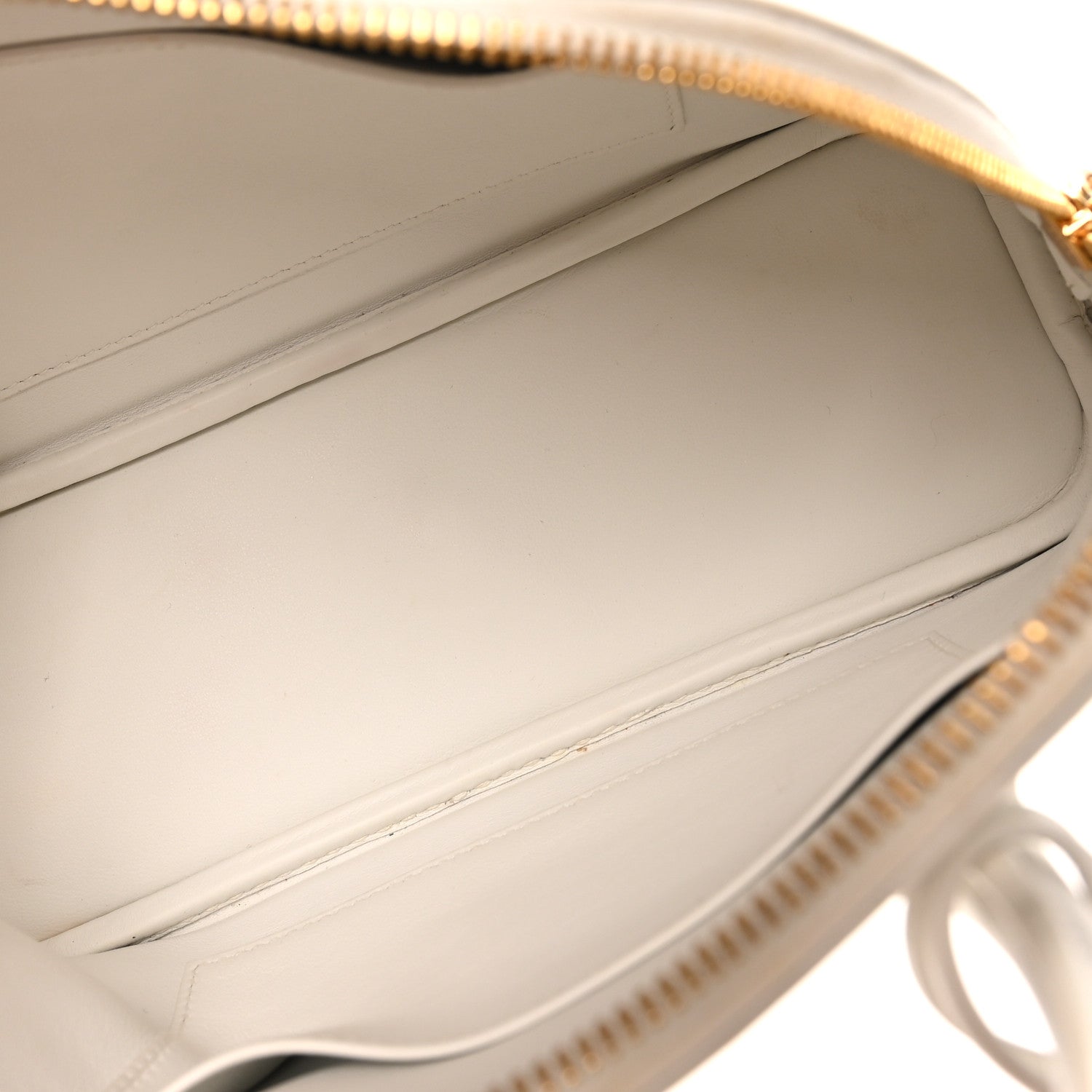 HERMES BOLIDE 1923 25 NEW WHITE EVERCOLOR SILVER HARDWARE