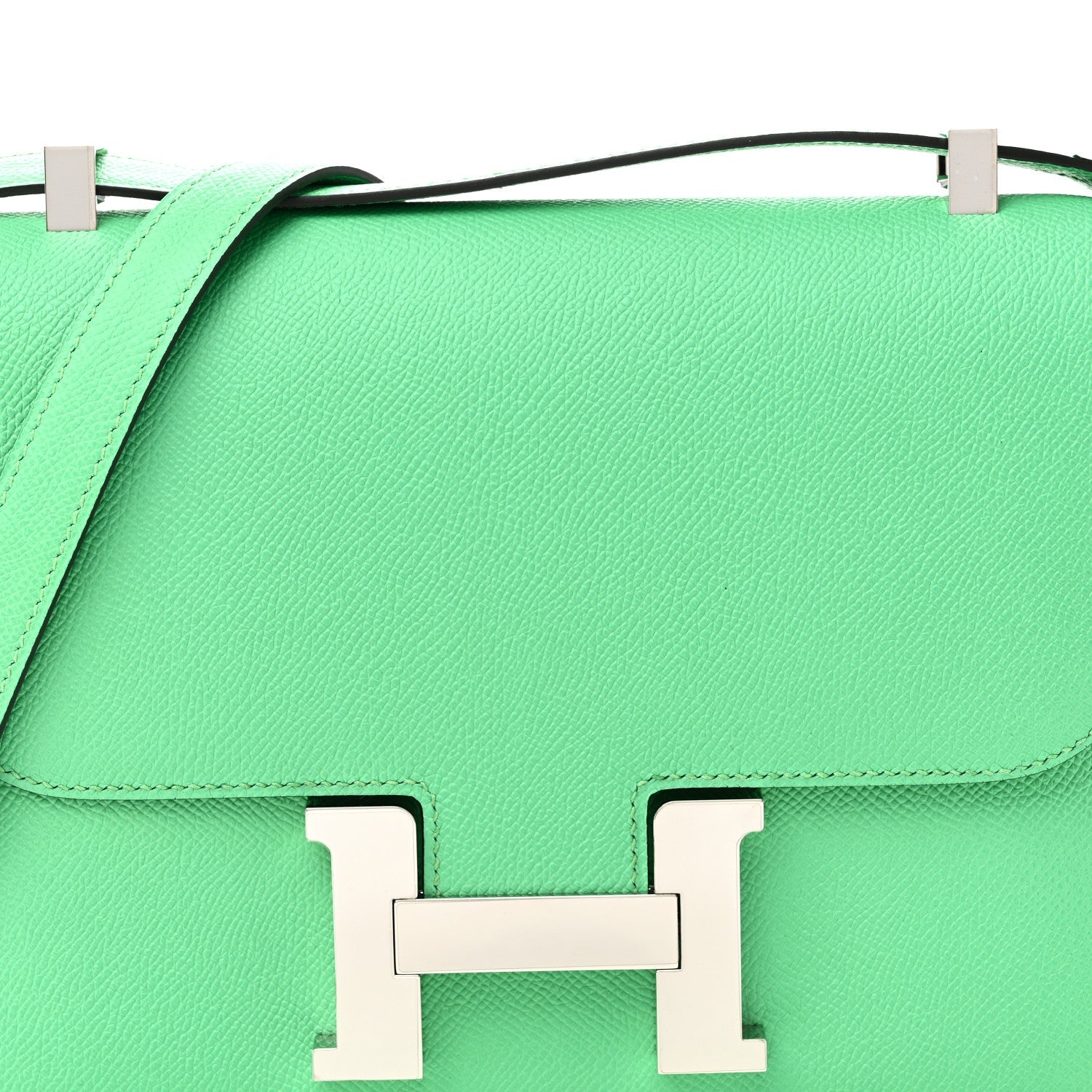 エルメス ミロワール コンスタンス 24 Vert Comics エプソン シルバー金具 HERMES CONSTANCE 24 VERT COMICS EPSOM SILVER HARDWARE