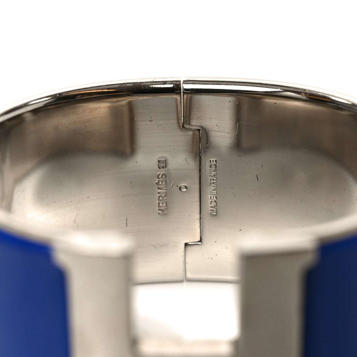 エルメス クリッククラック H ブレスレット エナメル エクストラワイド GM ブルーエレクトリック HERMES CLIC CLAC H BRACELET ENAMEL EXTRA WIDE GM BLEU ELECTRIQUE