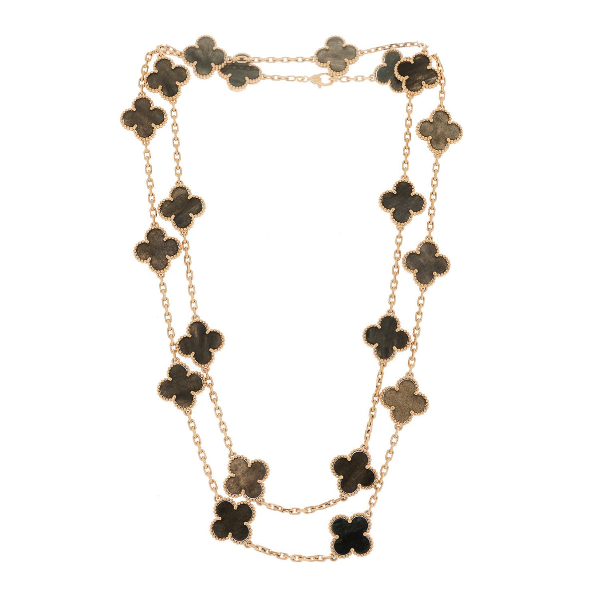 Van Cleef & Arpels Vintage Alhambra 20 Motifs Necklace 18K Rose Gold