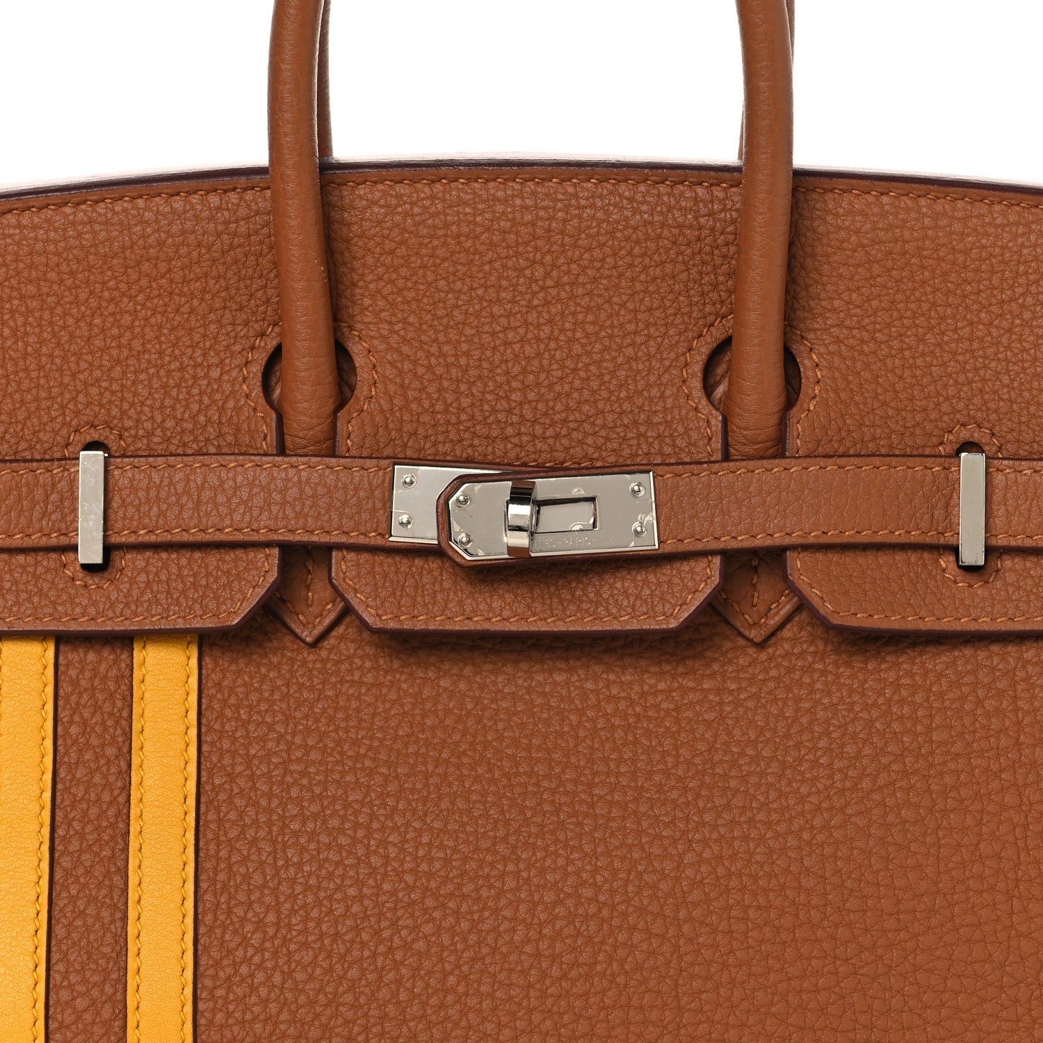 エルメス バーキン 25 オフィシエ Gold Jaune Ambre スイフト/ トゴ シルバ ー金具 HERMES BIRKIN 25 OFFICIER GOLD JAUNE AMBRE SWIFT / TOGO SILVER HARDWARE