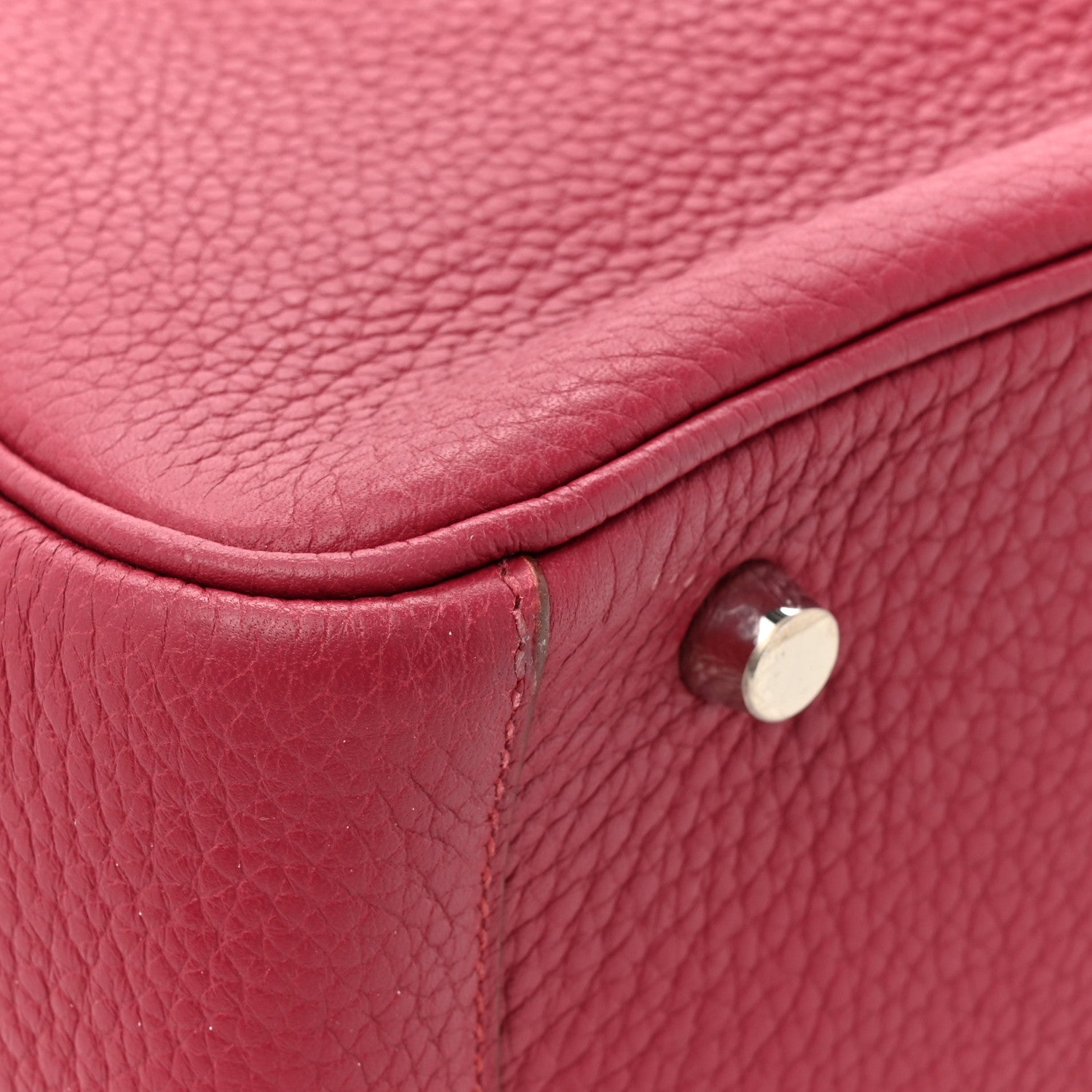 HERMES LINDY 30 RUBIS TAURILLON CLEMENCE SILVER HARDWARE