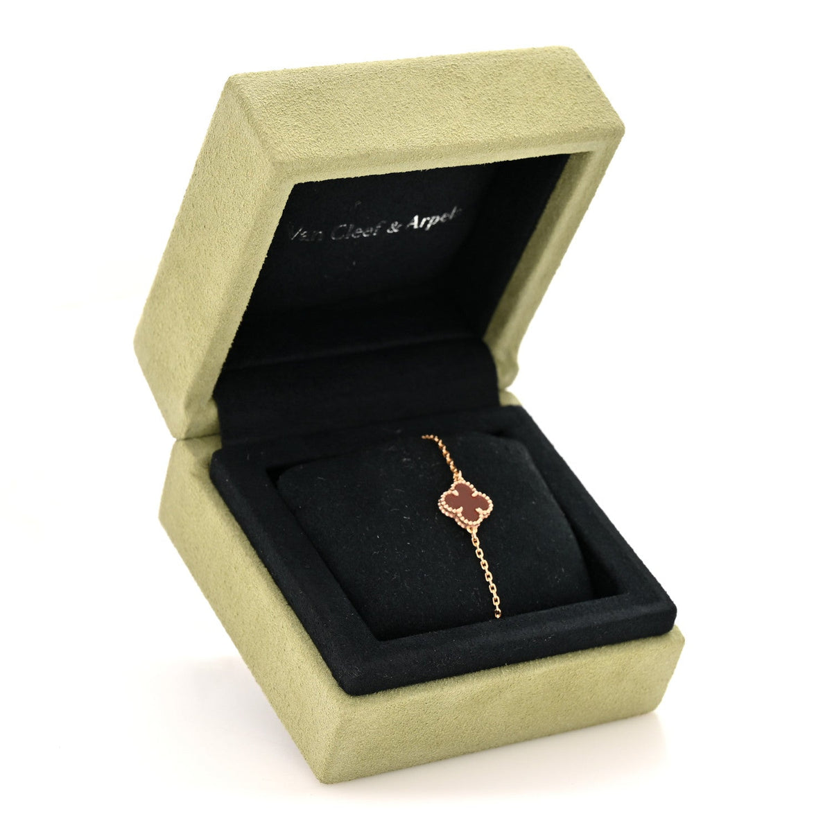 ヴァンクリーフ&アーペル スウィートアルハンブラ ブレスレット カーネリアン 18K ローズゴールド VAN CLEEF & ARPELS SWEET ALHAMBRA BRACELET CARNELIAN 18K ROSE GOLD