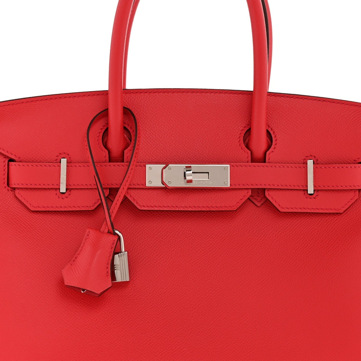 HERMES BIRKIN 30 PIVOINE EPSOM SILVER HARDWARE