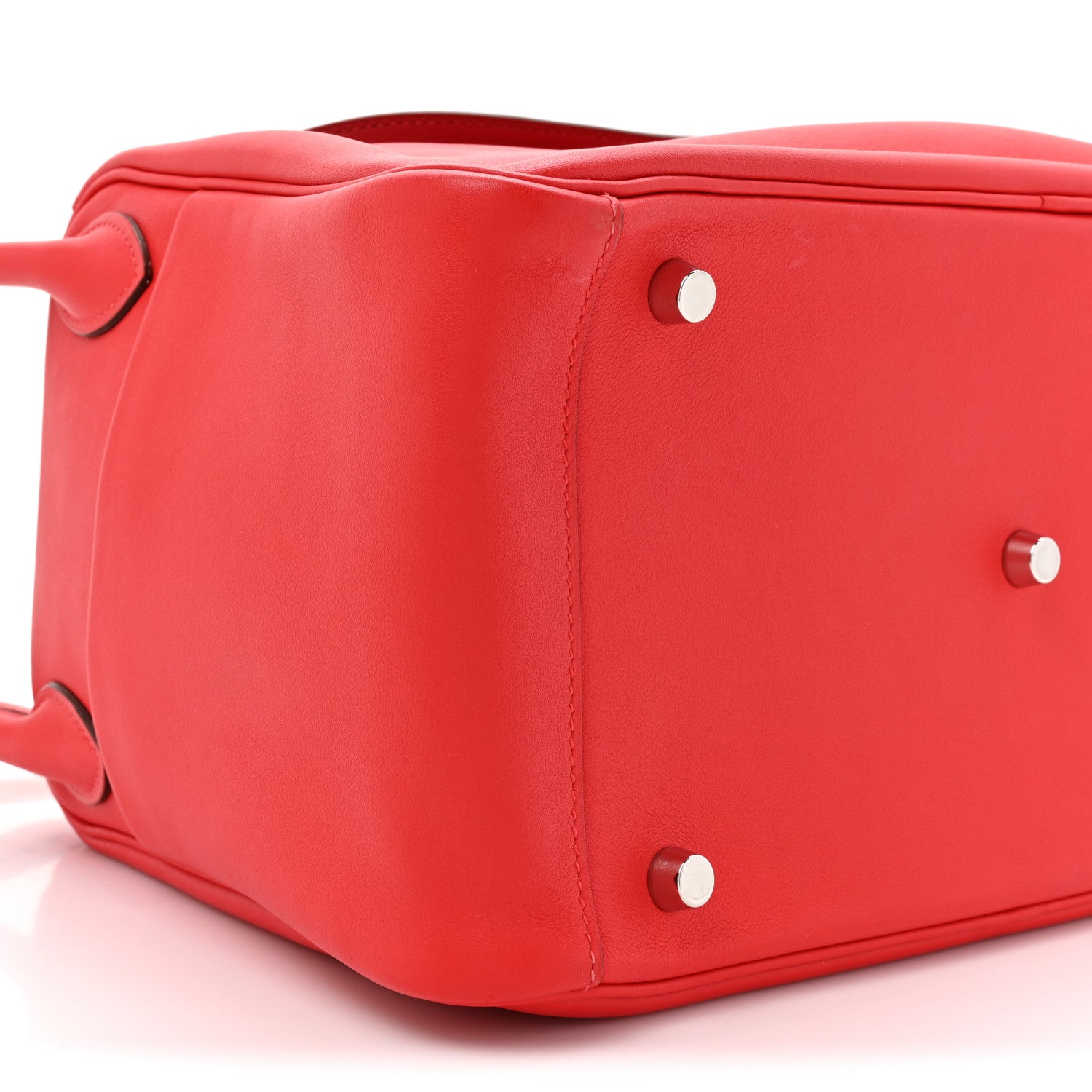 HERMES LINDY 30 VERSO ROUGE DE COEUR ROUGE PIMENT SWIFT SILVER HARDWARE