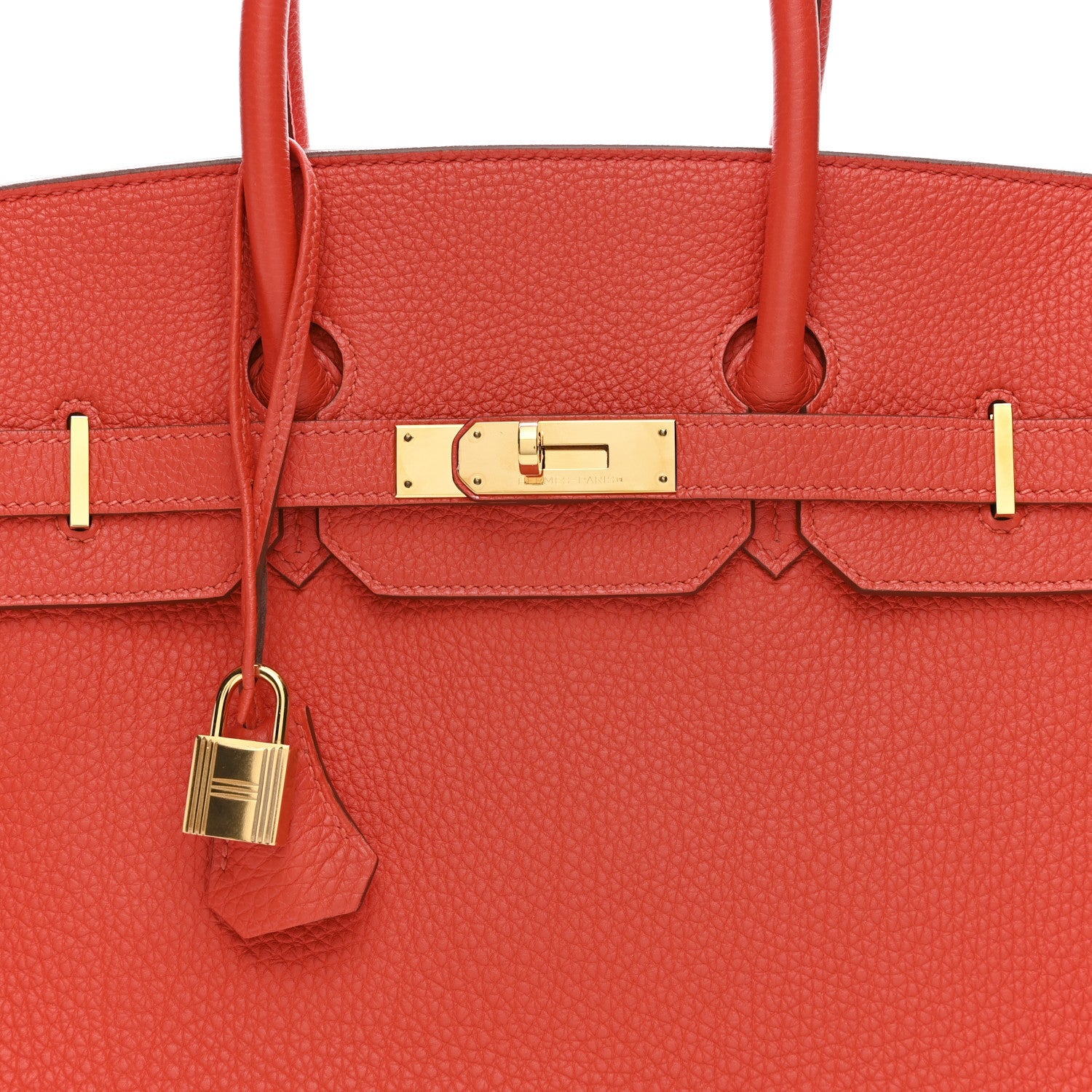 HERMES BIRKIN 35 CAPUCINE TOGO GOLD HARDWARE