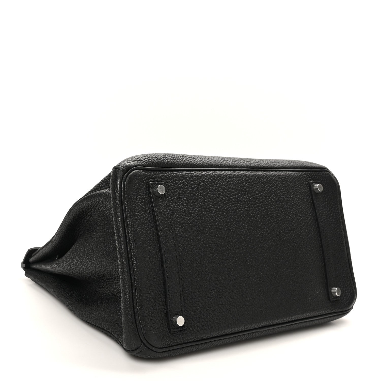 HERMES BIRKIN 35 BLACK TOGO SILVER HARDWARE