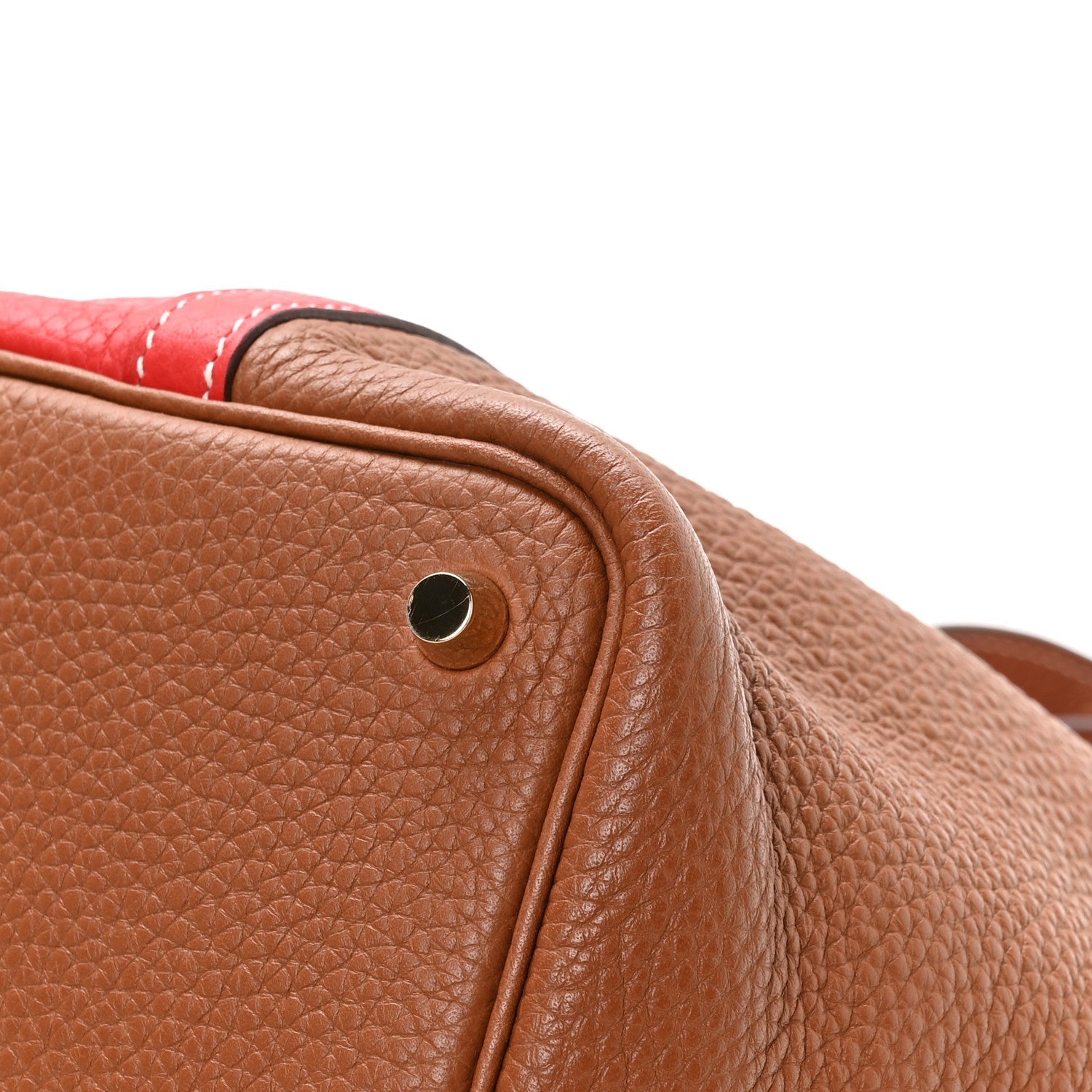 HERMES PICOTIN LOCK PM 18 ROUGE DE COEUR GOLD TAURILLON CLEMENCE GOLD HARDWARE