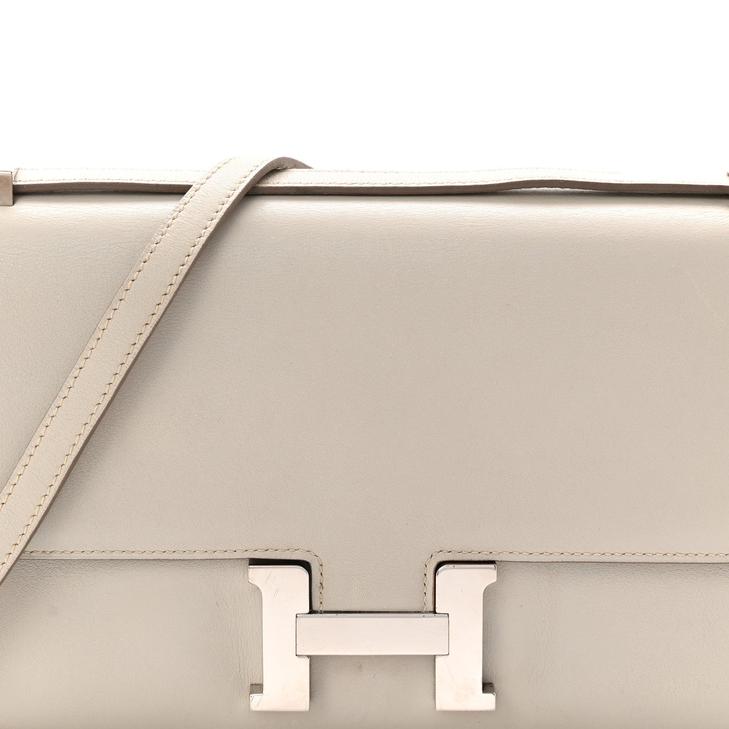 HERMES CONSTANCE 25 ELAN GRIS PERLE EVERGRAIN SILVER HARDWARE