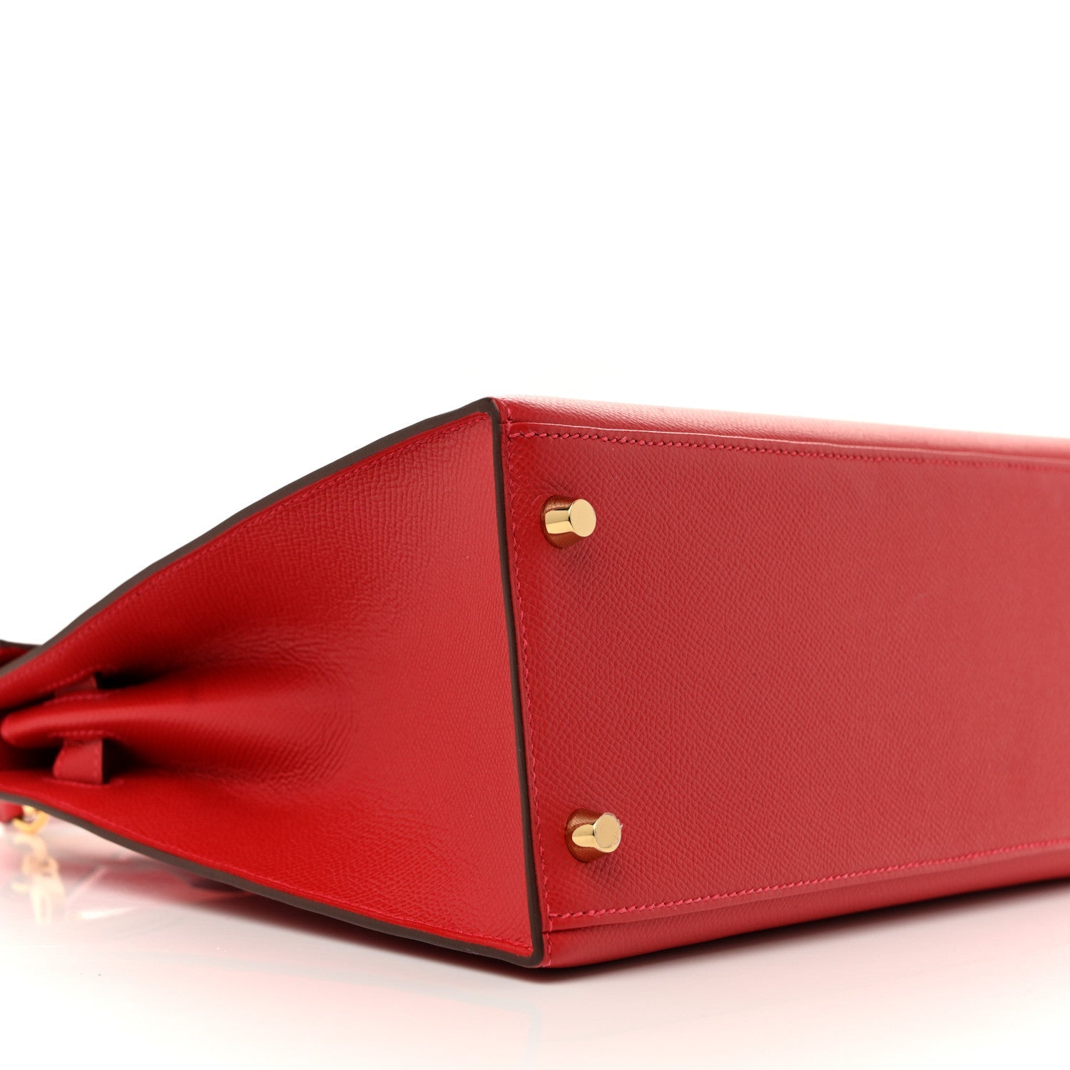 HERMES KELLY 28 SELLIER ROUGE CASAQUE EPSOM GOLD HARDWARE