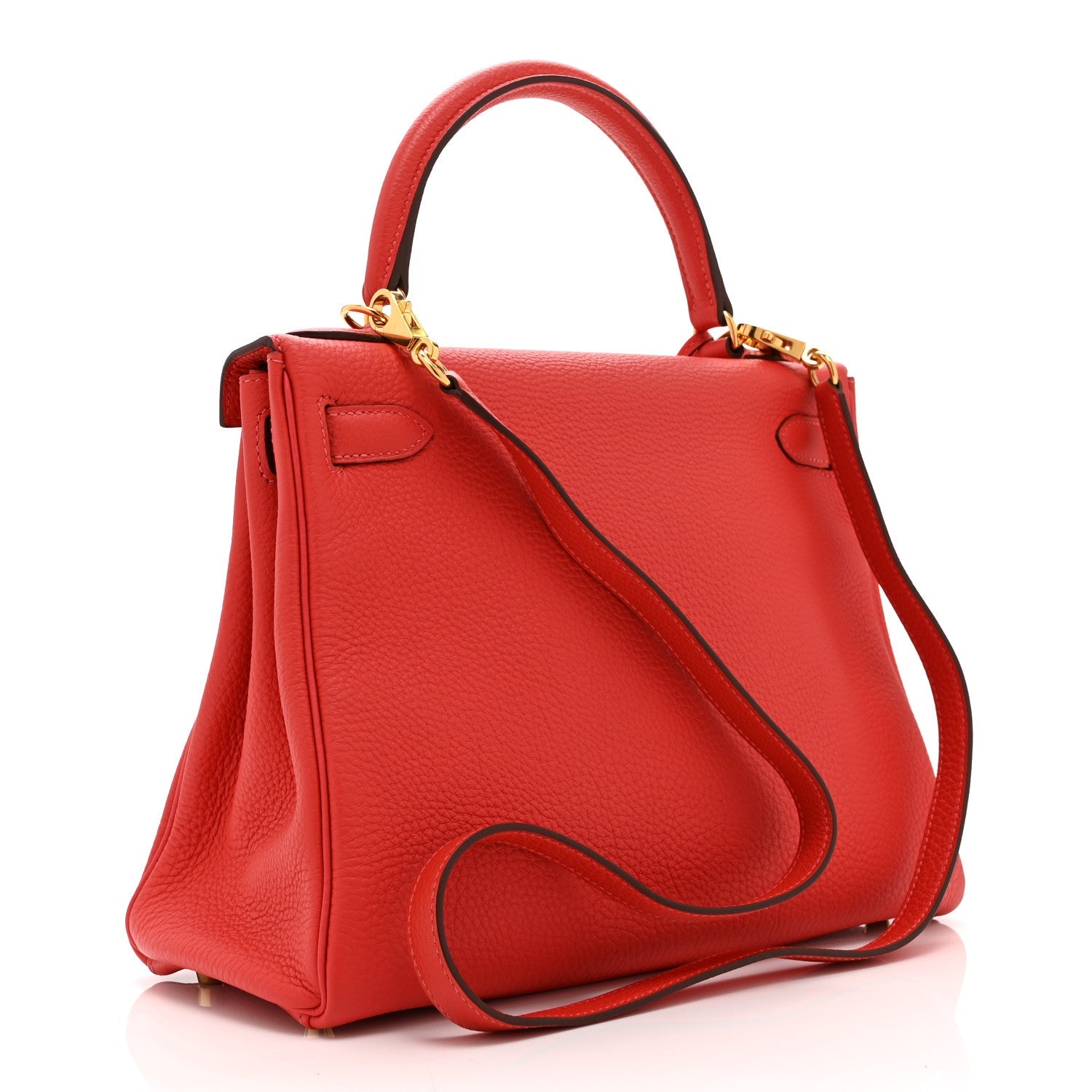 エルメス ケリー 28 内縫い Rouge Pivoine トゴ シルバー金具 HERMES KELLY 28 RETOURNE ROUGE PIVOINE TOGO SILVER HARDWARE