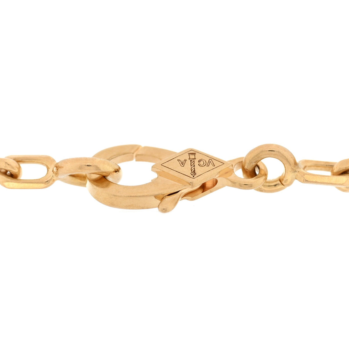 Van Cleef & Arpels Vintage Alhambra 5 Motifs Bracelet 18K Yellow Gold