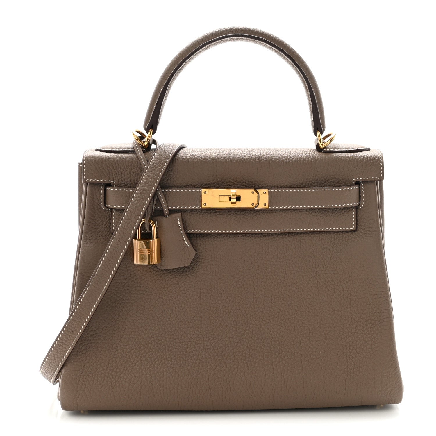 エルメス ケリー 28 内縫い Etoupe トゴ ゴールド金具 HERMES KELLY 28 RETOURNE ETOUPE TOGO GOLD HARDWARE