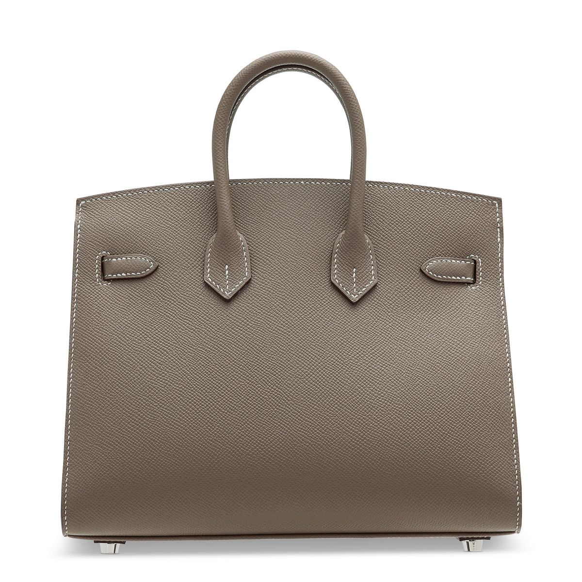 エルメス バーキンセリエ 25 外縫い Etoupe エプソン シルバー金具 HERMES BIRKIN 25 SELLIER ETOUPE EPSOM SILVER HARDWARE