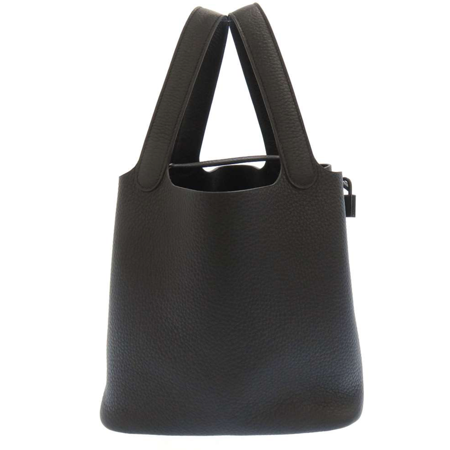 HERMES PICOTIN LOCK MM 22 MONOCHROME SO BLACK TAURILLON CLEMENCE BLACK HARDWARE