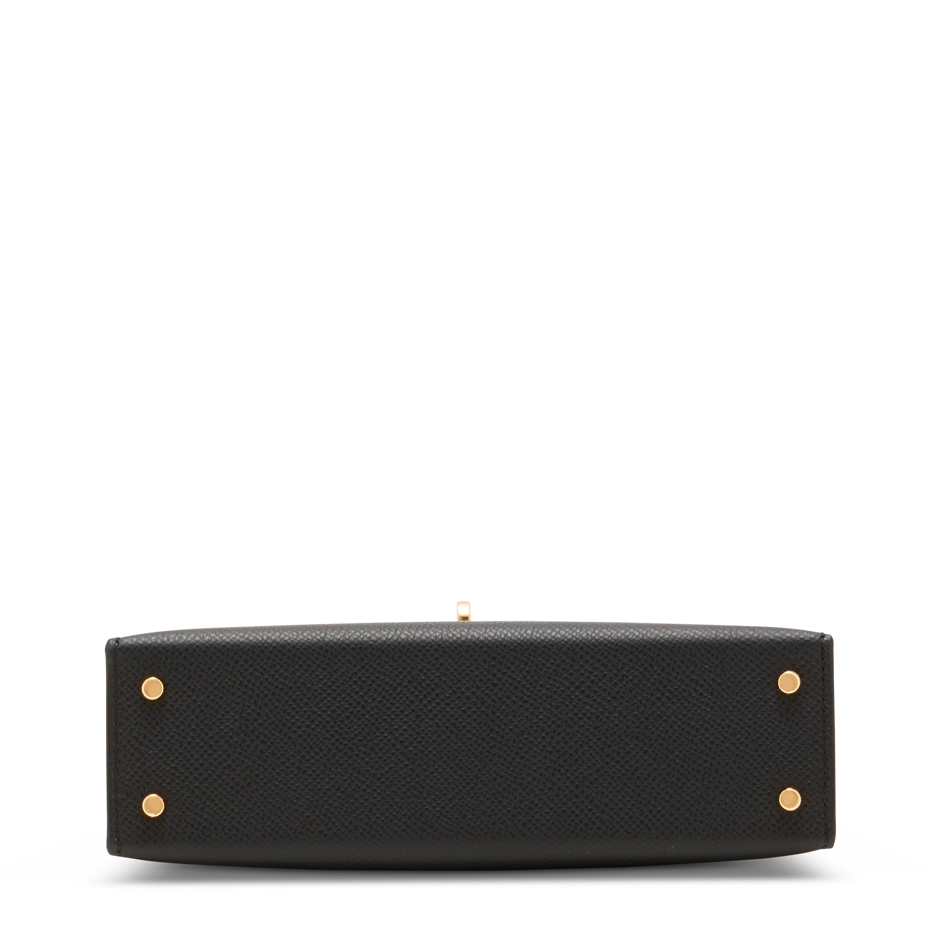 エルメス ミニケリー 20 外縫い Black エプソン ゴールド金具 HERMES MINI KELLY 20 SELLIER BLACK EPSOM GOLD HARDWARE