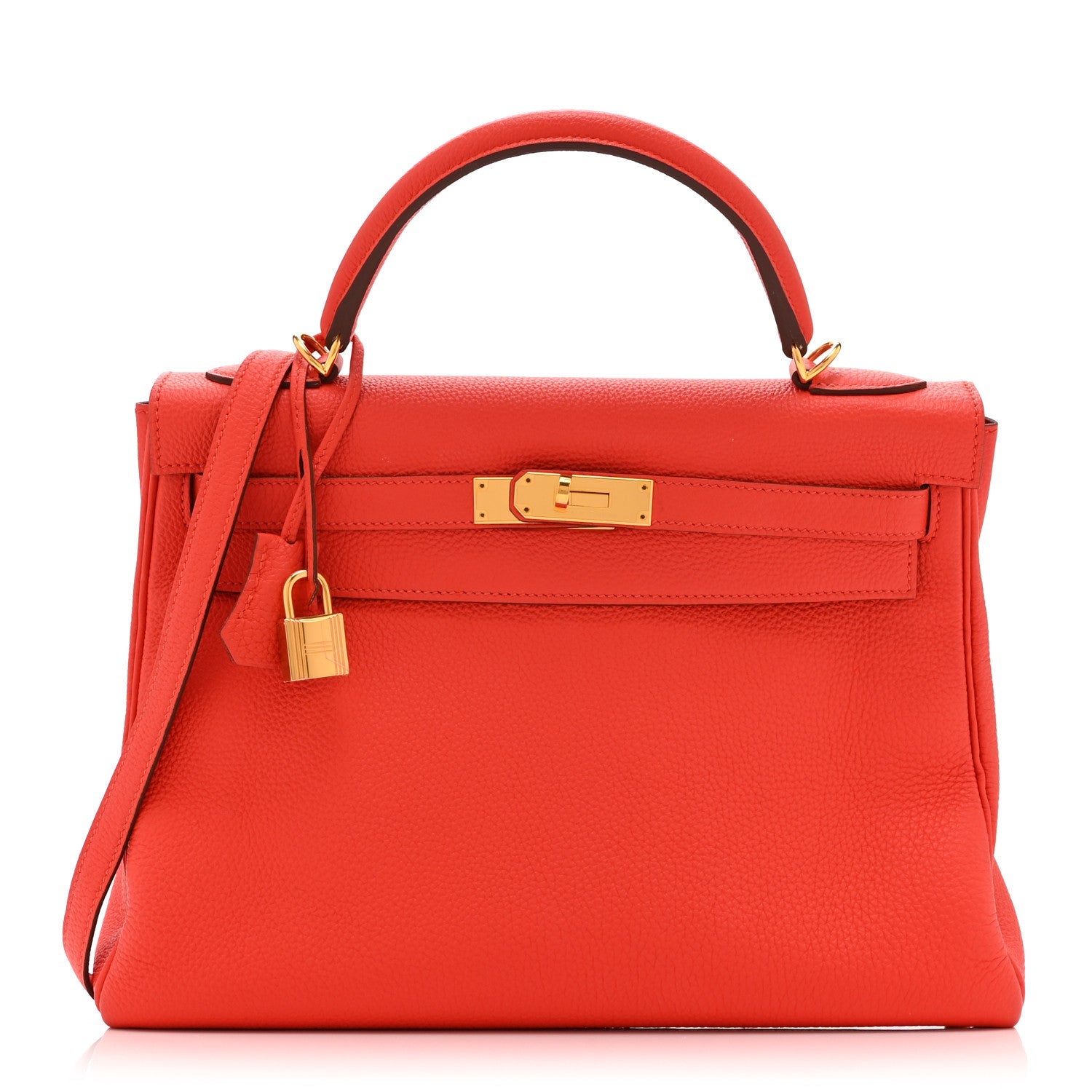 エルメス ケリー32 内縫い Capucine トゴ ゴールド金具 HERMES KELLY32 RETOURNE CAPUCINE TOGO GOLD HARDWARE