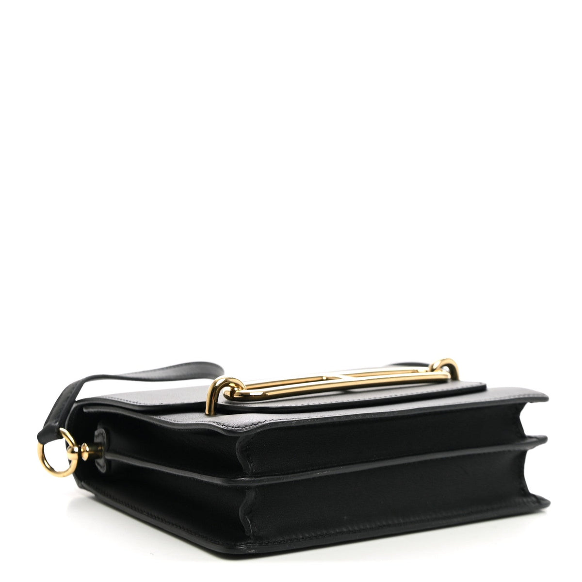 エルメス ミニルリ Black スイフト ゴールド金具 HERMES ROULIS BLACK SWIFT GOLD HARDWARE