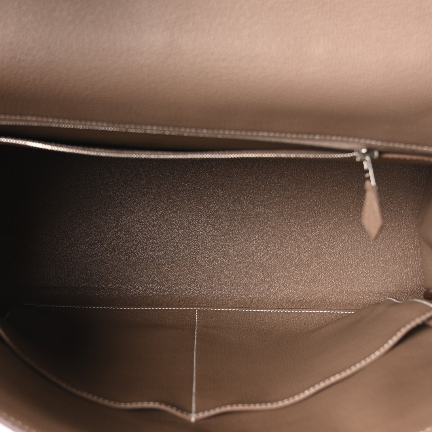 HERMES KELLY 40 RETOURNE ETOUPE TOGO SILVER HARDWARE
