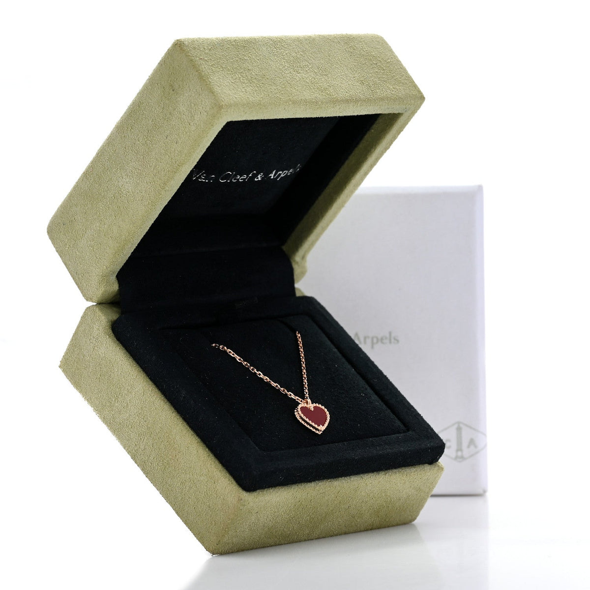 ヴァンクリーフ&アーペル スウィートアルハンブラ ペンダントネックレス カーネリアン 18K ローズゴールド VAN CLEEF & ARPELS SWEET ALHAMBRA PENDANT NECKLACE CARNELIAN 18K ROSE GOLD