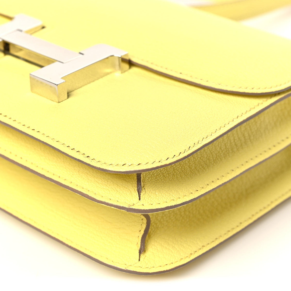 エルメス ミニコンスタンス 18 Limoncello シェーブルミゾール シルバー金具 HERMES MINI CONSTANCE 18 LIMONCELLO CHEVRE MYSORE SILVER HARDWARE
