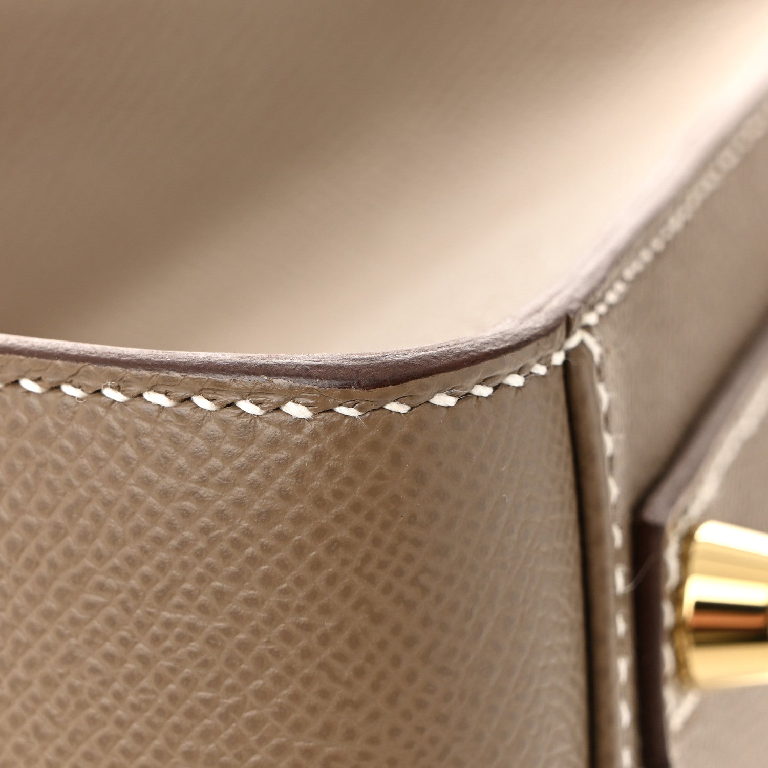 HERMES BIRKIN 30 SELLIER ETOUPE EPSOM GOLD HARDWARE