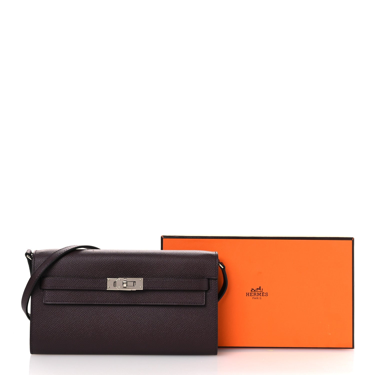 エルメス ケリートゥーゴー 長財布 Rouge Sellier エプソン シルバー金具 HERMES KELLY TO GO WALLET ROUGE SELLIER EPSOM SILVER HARDWARE