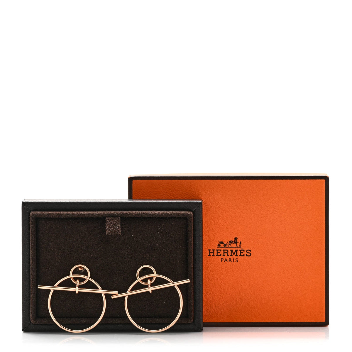 エルメス ループ ピアス 18K ローズゴールド HERMES LOOP EARRINGS 18K ROSE GOLD