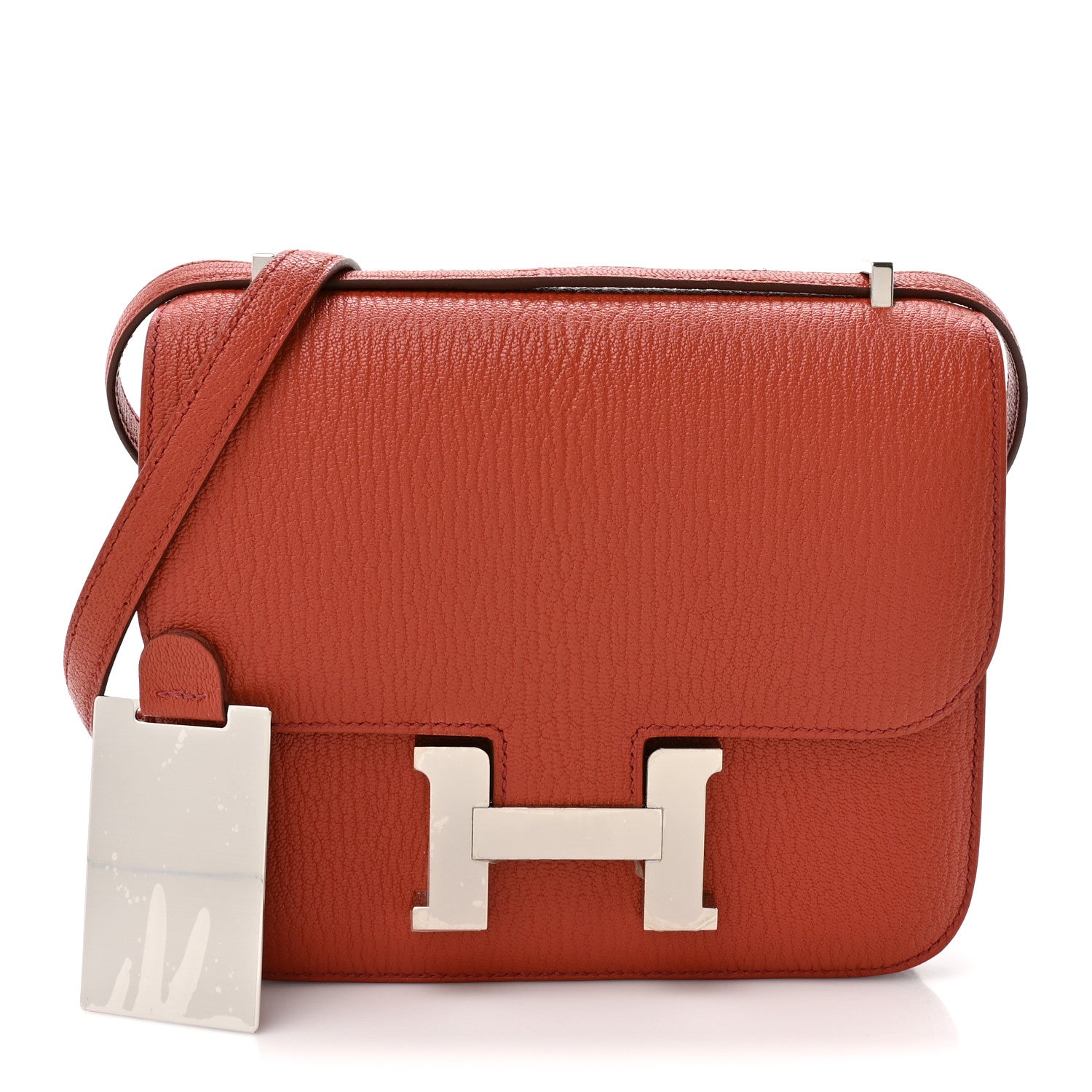エルメス ミニコンスタンス 18 ヴェルソ Brique Rose Lipstick シェーブルミゾール シルバー金具 HERMES MINI CONSTANCE 18 VERSO BRIQUE ROSE LIPSTICK CHEVRE MYSORE SILVER HARDWARE