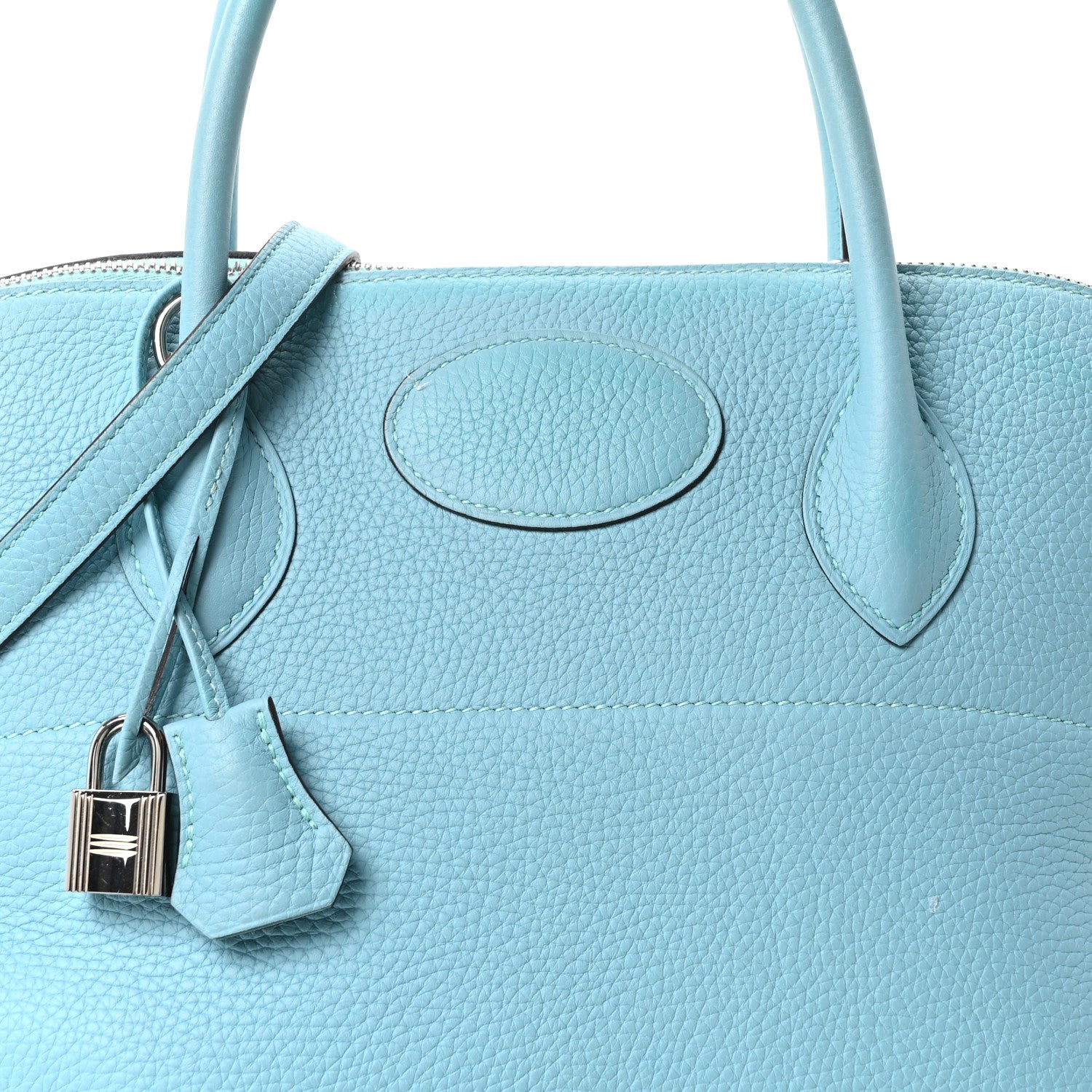 エルメス ボリード 35 Bleu Atoll トリヨンクレマンス シルバー金具 HERMES BOLIDE 35 BLEU ATOLL TAURILLON CLEMENCE SILVER HARDWARE