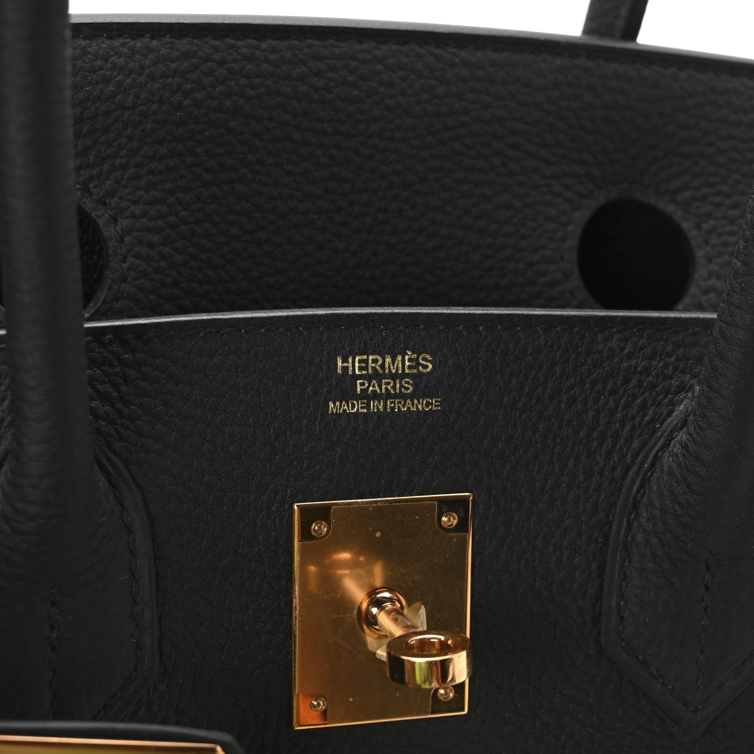 HERMES BIRKIN 30 BLACK TOGO ROSE GOLD HARDWARE