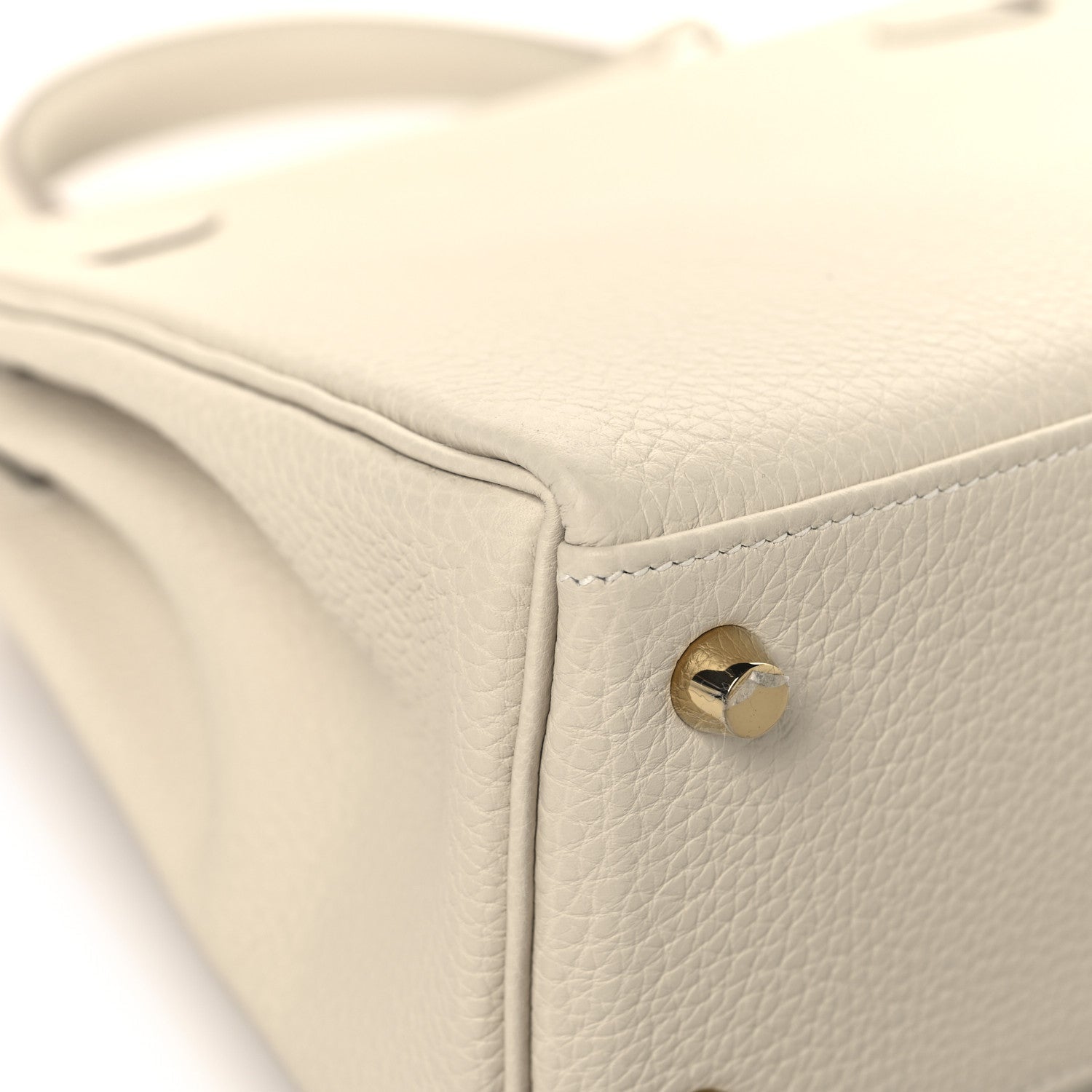 HERMES KELLY 25 RETOURNE CRAIE TOGO GOLD HARDWARE