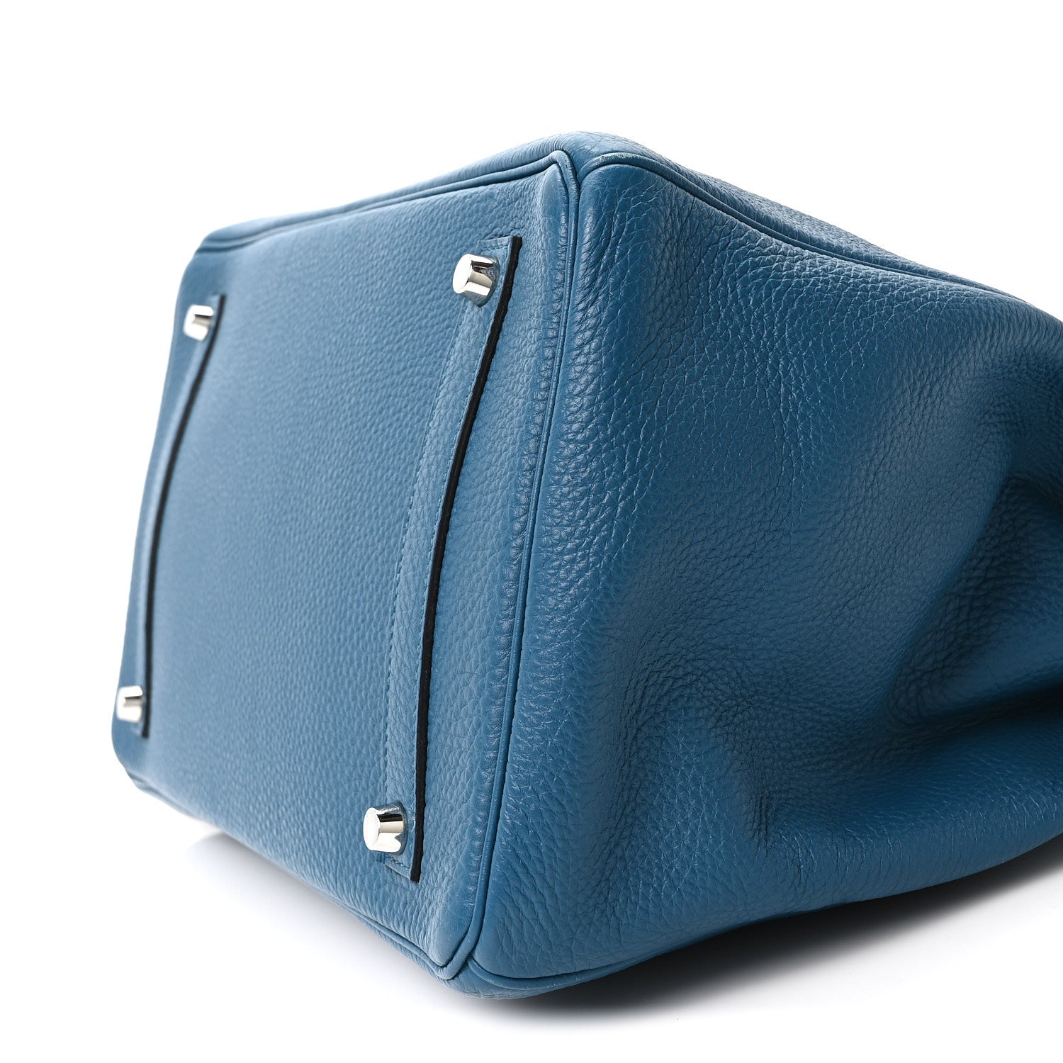 HERMES BIRKIN 35 BLEU IZMIR TOGO SILVER HARDWARE