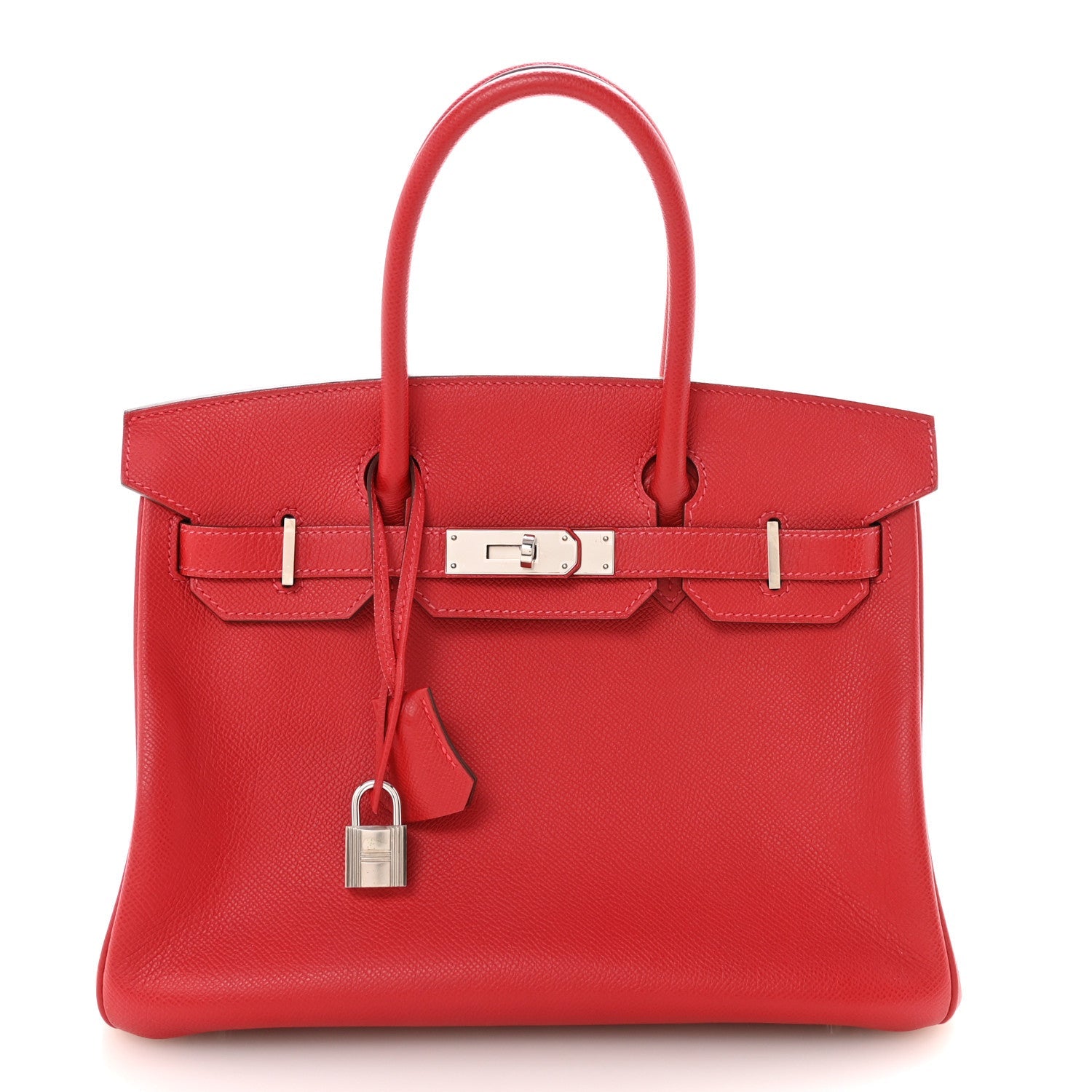 エルメス バーキン 30 Rouge Casaque エプソン シルバー金具 HERMES BIRKIN 30 ROUGE CASAQUE EPSOM SILVER HARDWARE