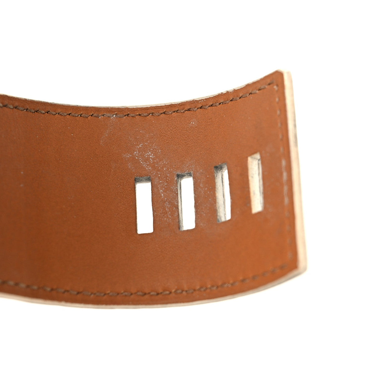 エルメス コリエドシアン ブレスレット エプソン S ホワイト HERMES COLLIER DE CHIEN BRACELET EPSOM S WHITE
