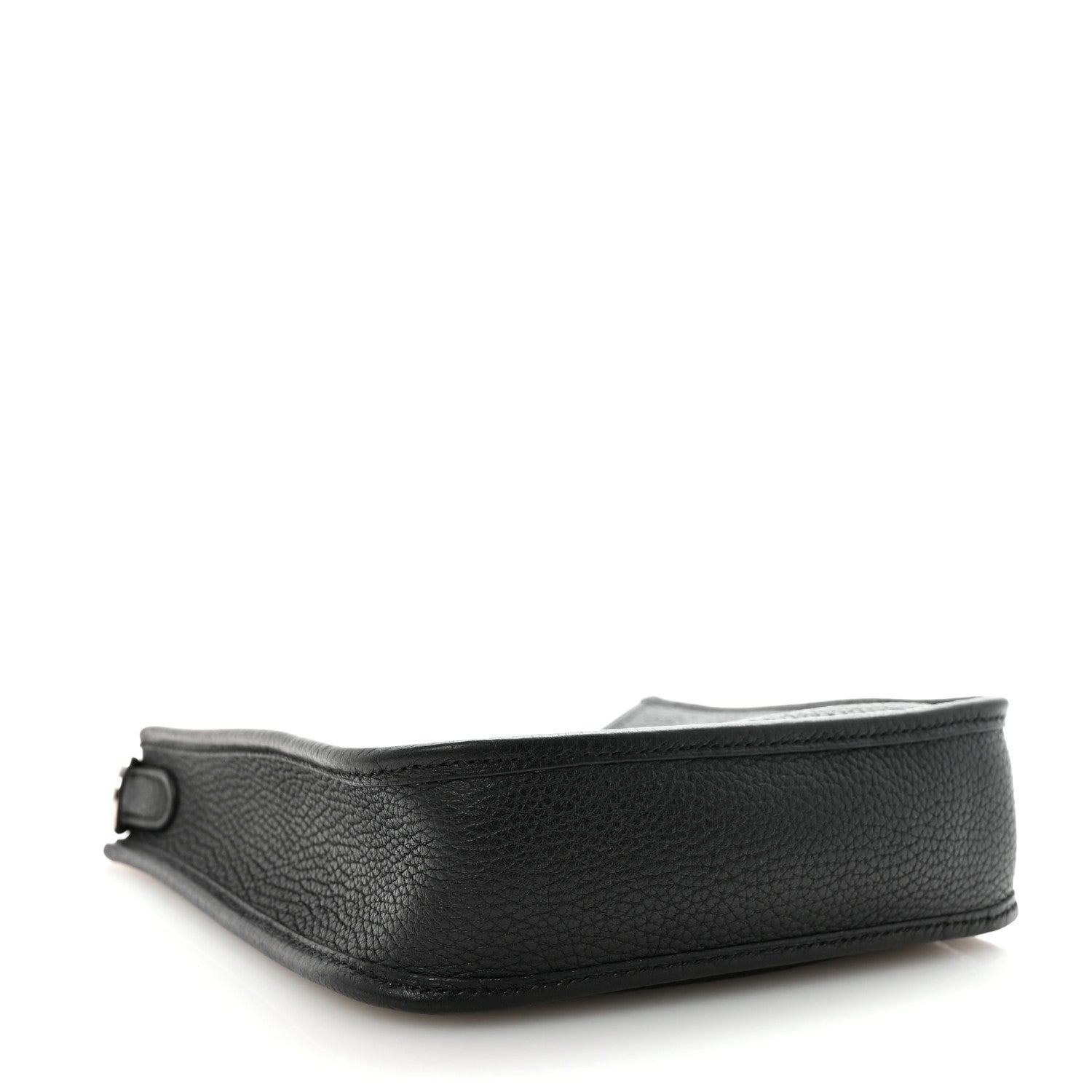 HERMES MINI EVELYNE TPM BLACK TAURILLON CLEMENCE SILVER HARDWARE