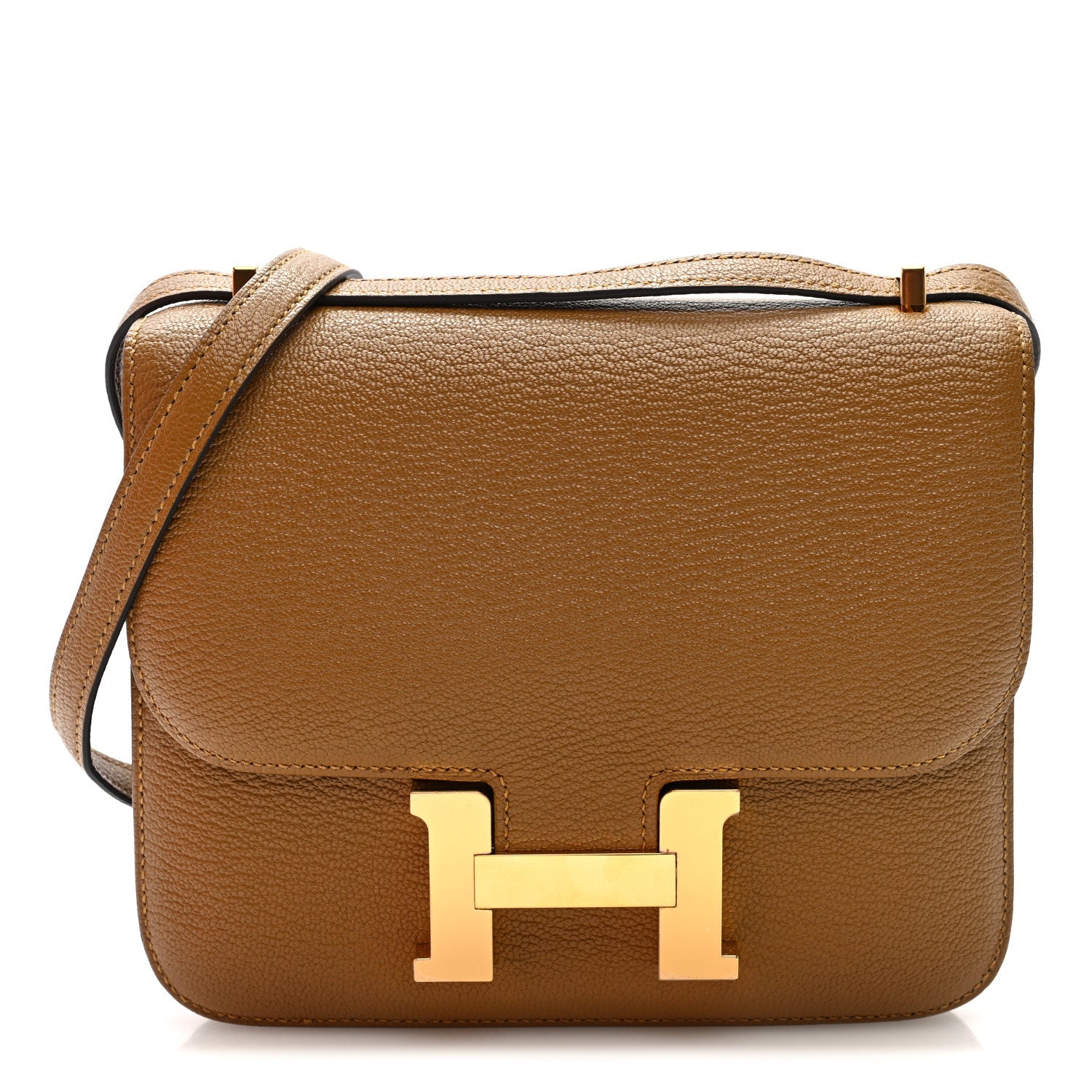 エルメス ミニコンスタンス 18 Kraft シェーブルミゾール ゴールド金具 HERMES MINI CONSTANCE 18 KRAFT CHEVRE MYSORE GOLD HARDWARE