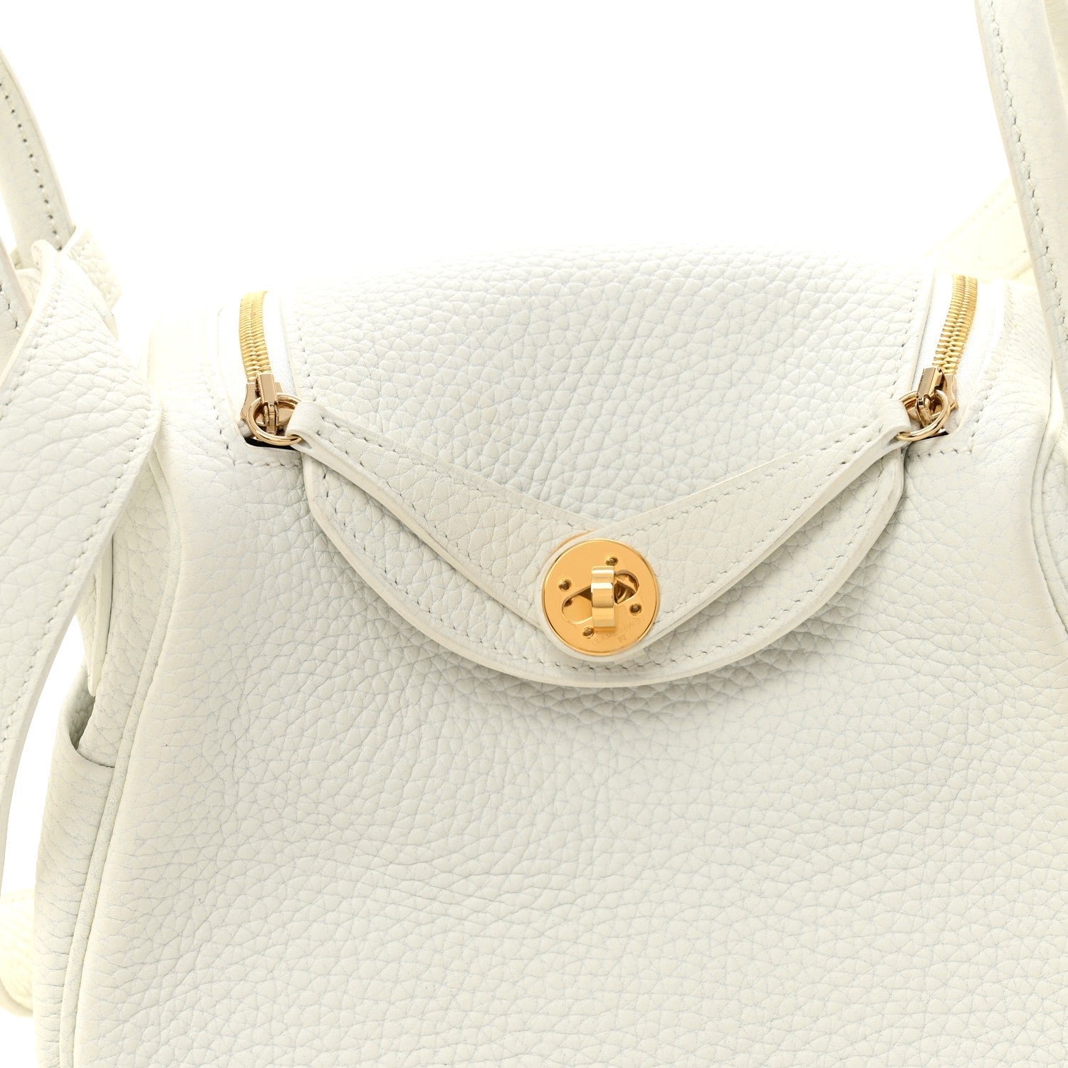 エルメス リンディ 20 New White トリヨンクレマンス ゴールド金具 HERMES LINDY 20 NEW WHITE TAURILLON CLEMENCE GOLD HARDWARE