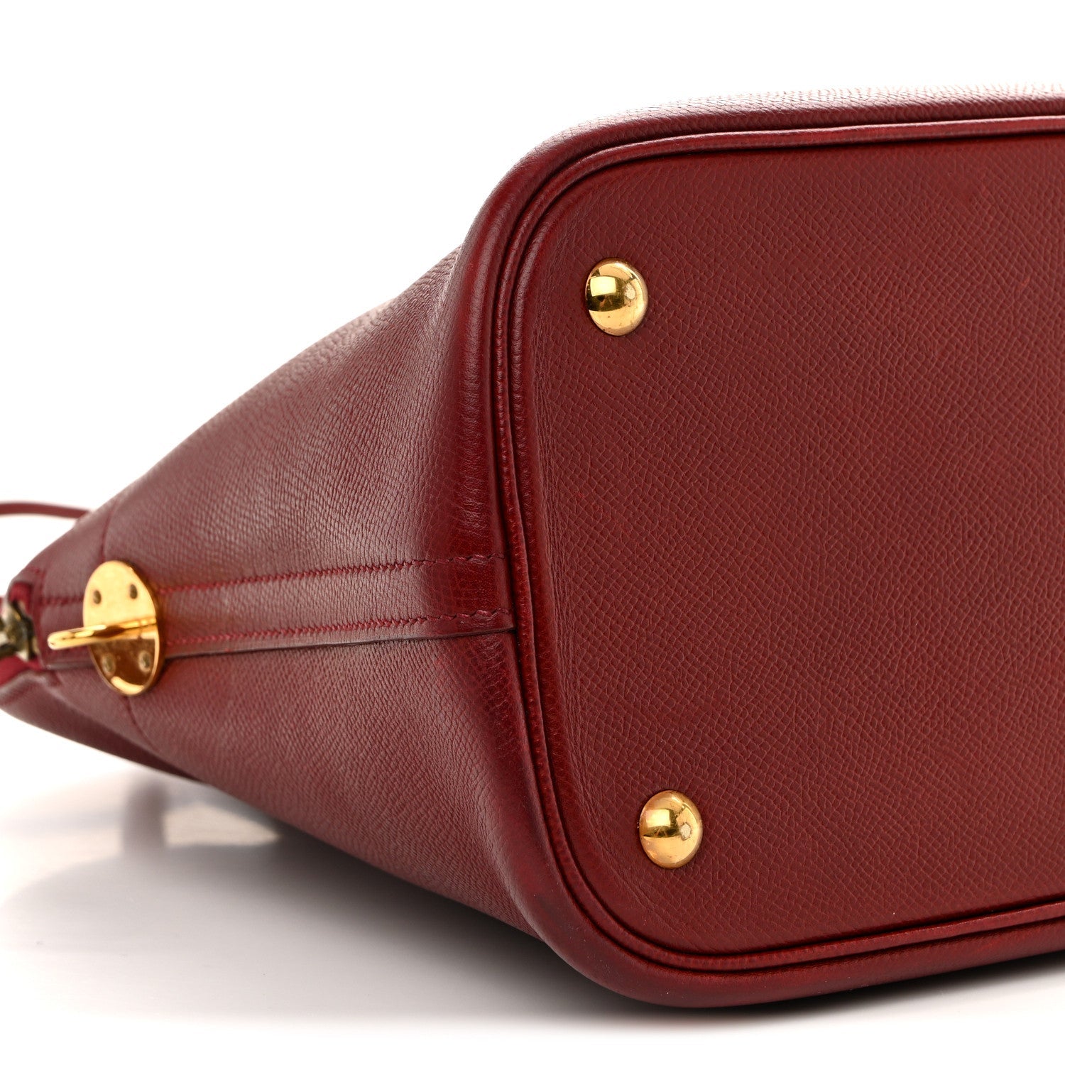 HERMES BOLIDE 35 ROUGE H COURCHEVEL GOLD HARDWARE